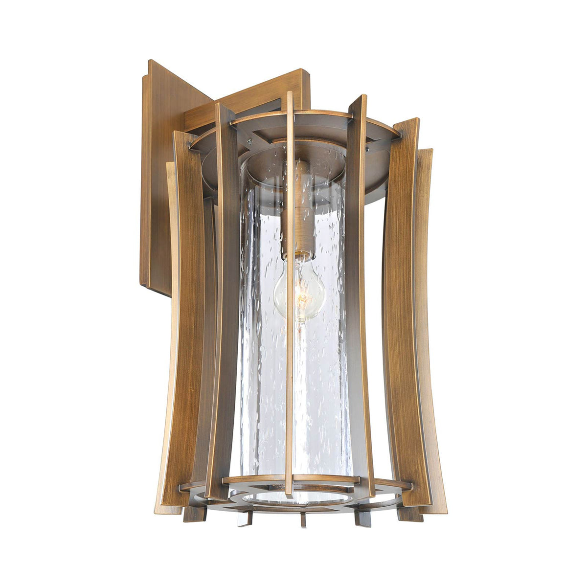Ronan Outdoor Wall Light in Modern Bronze (23-Inch).