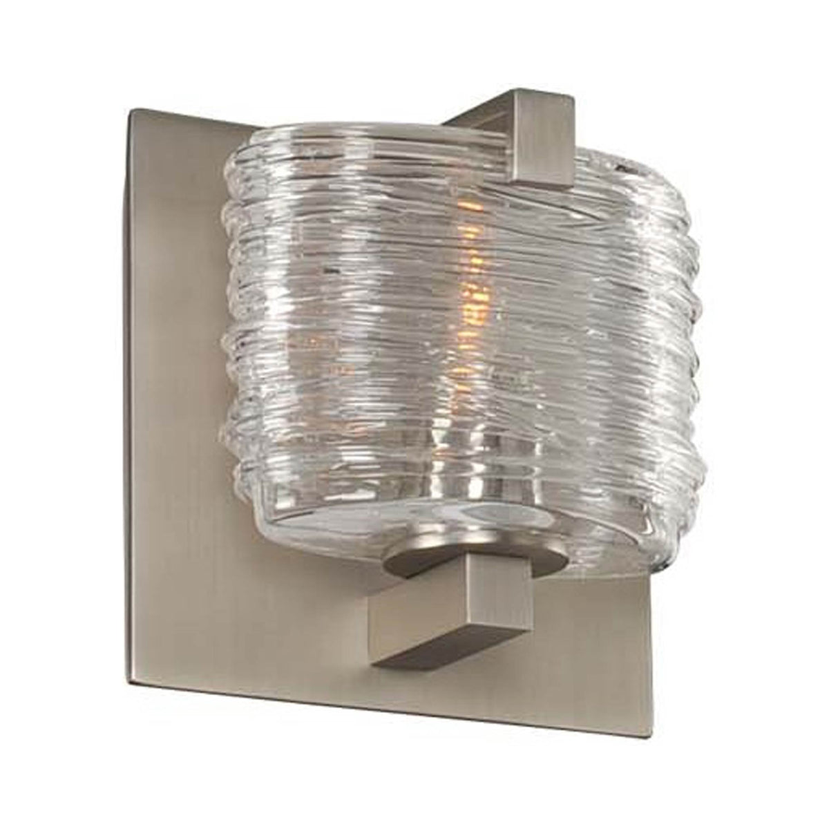 South Bay Bath Wall Light in Satin Nickel.