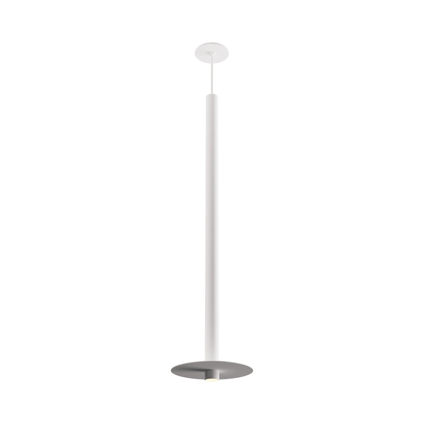 Combi LED Aluminum Pendant Light in Matte White/Matte White (36-Inch).