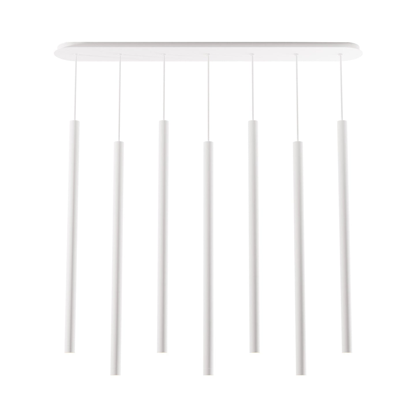 Combi LED Linear Pendant Light in Matte White (36-Inch).