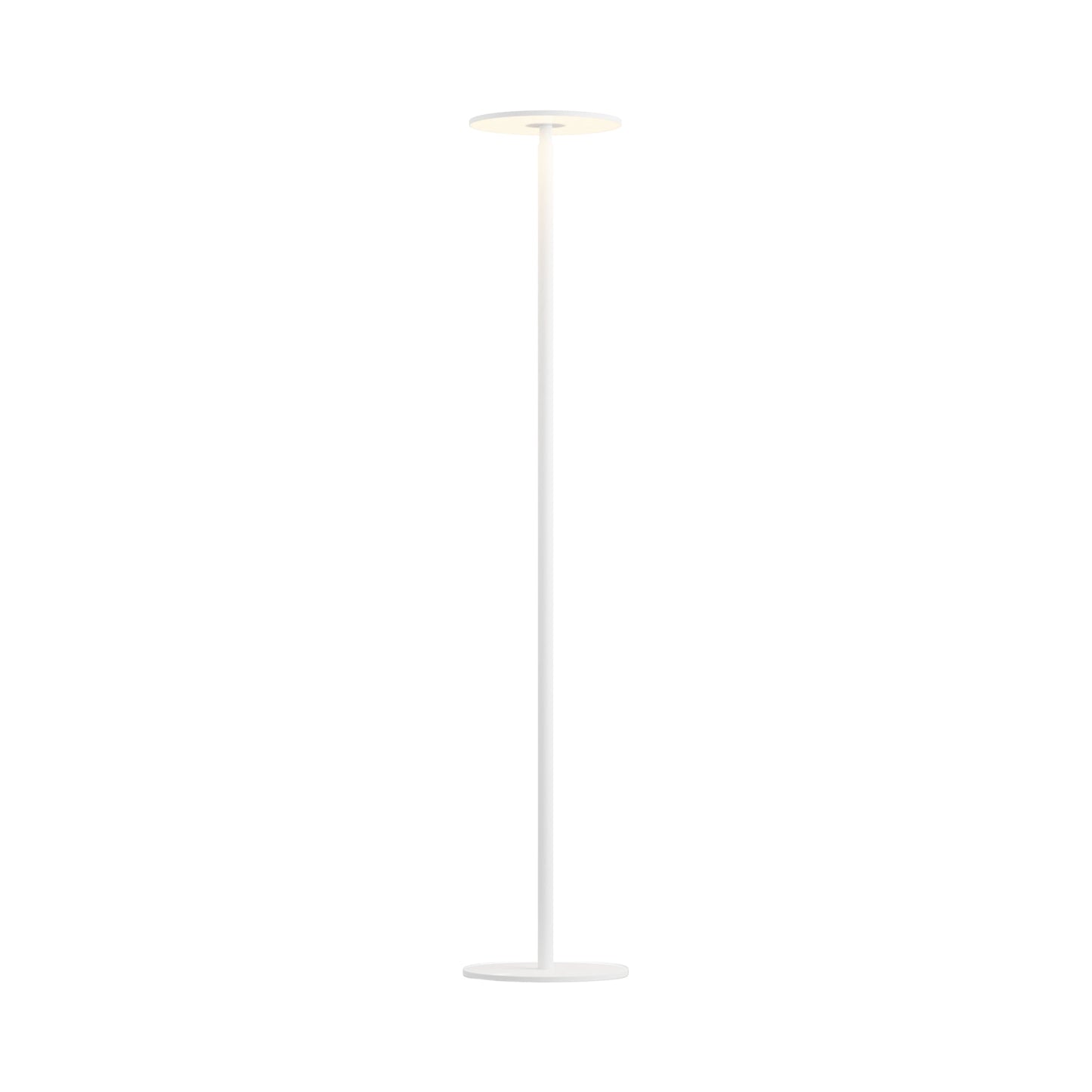 Yurei LED Floor Lamp in Matte White (No Shade).
