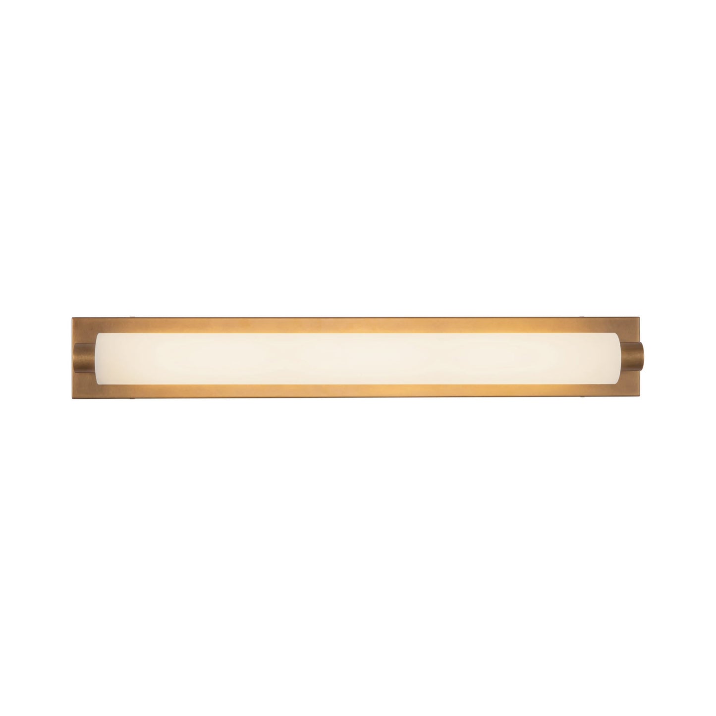 Charleston LED Bath Vanity Light in Vintage Brass (31-Inch).