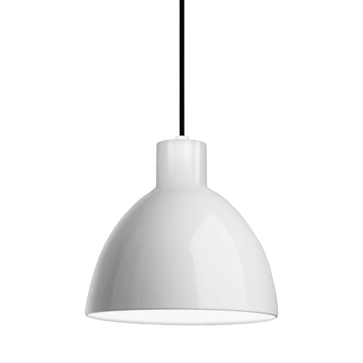 Chroma LED Pendant Light in Glossy White (Large).