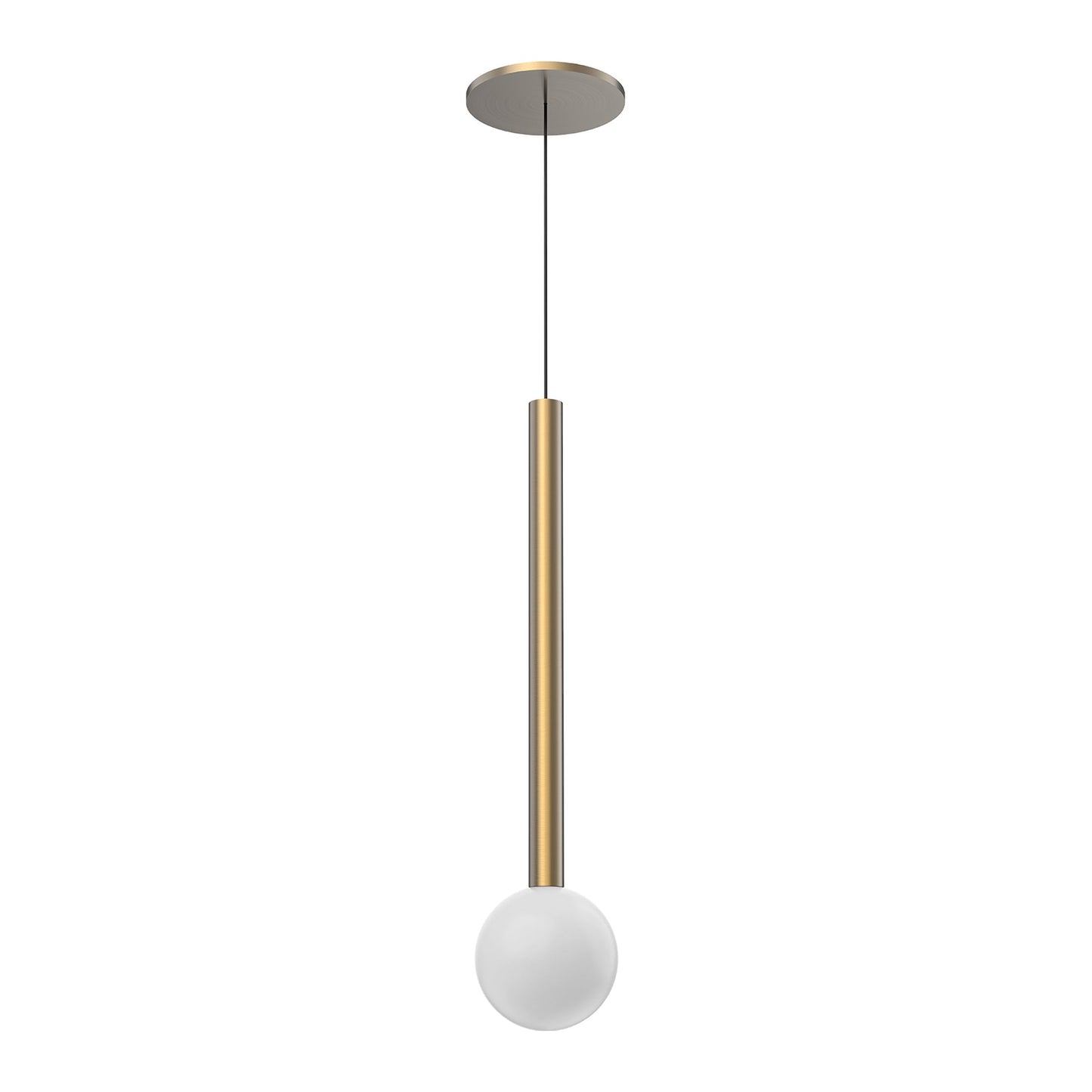 Elixir LED Pendant Light in Brushed Gold (4-Inch).