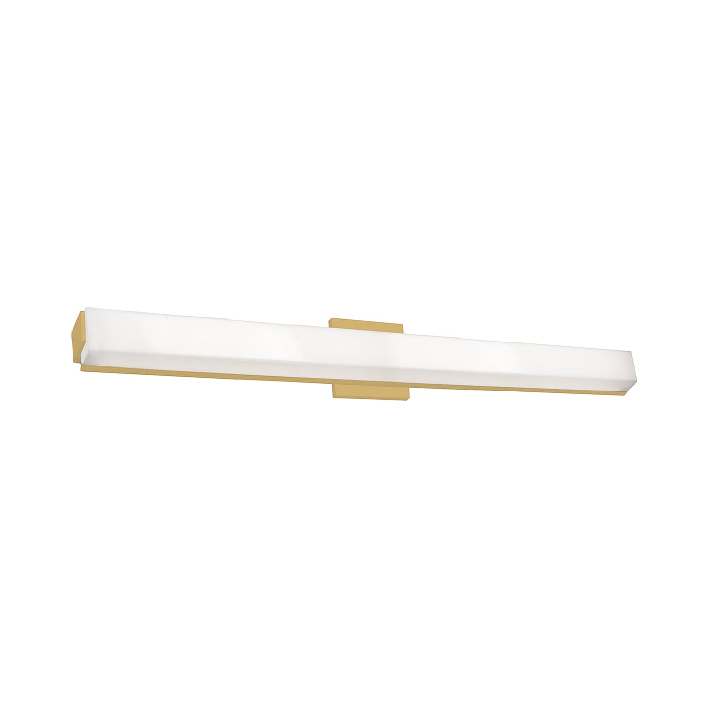 Latitude LED Bath Vanity Wall Light in Brushed Gold (Large).