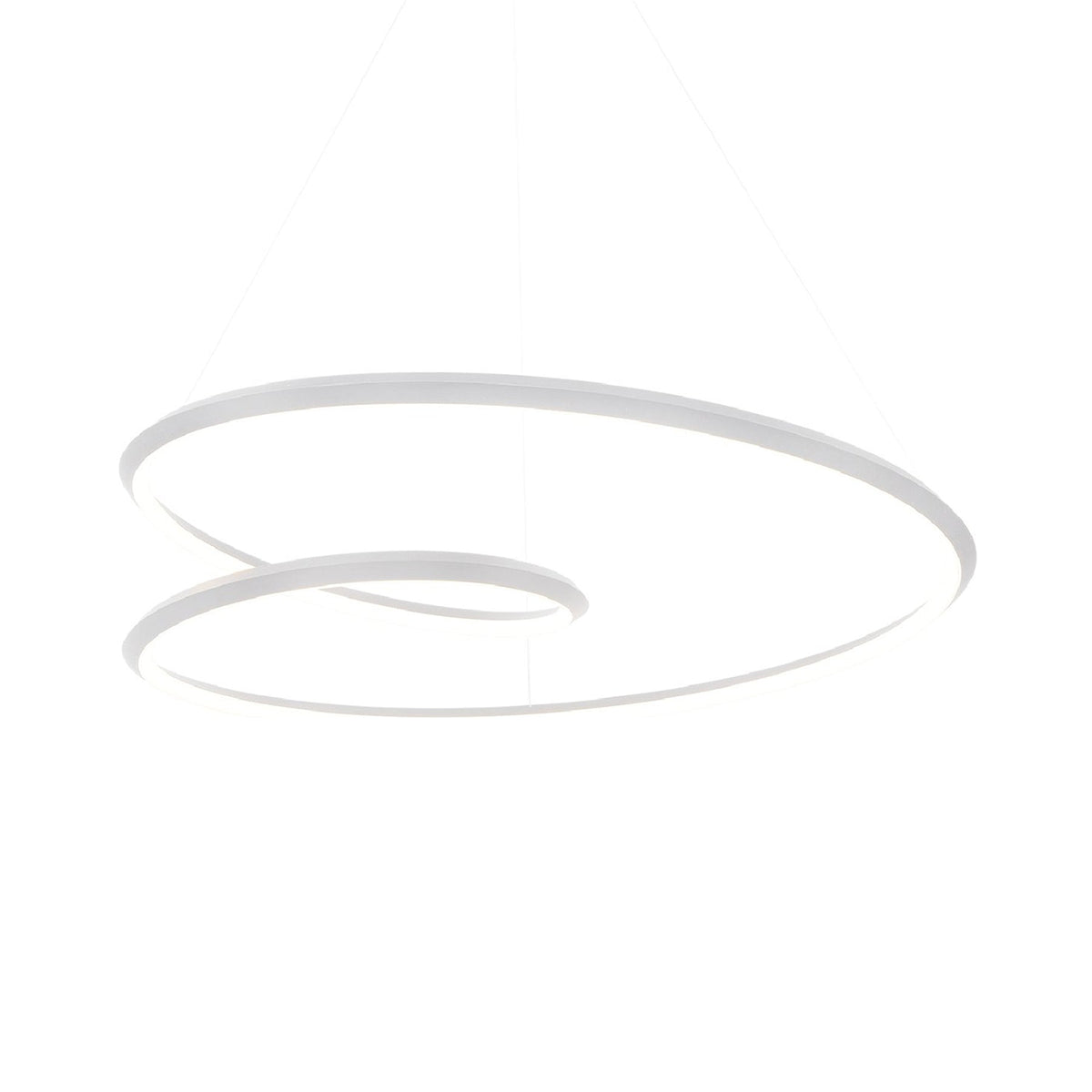 Ampersand LED Pendant Light in White (Large).