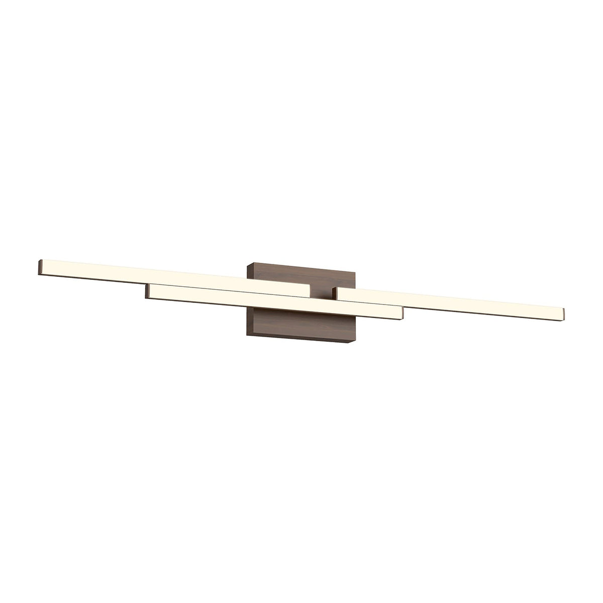 Anello Minor LED Bath Vanity Light in Walnut (38-Inch).