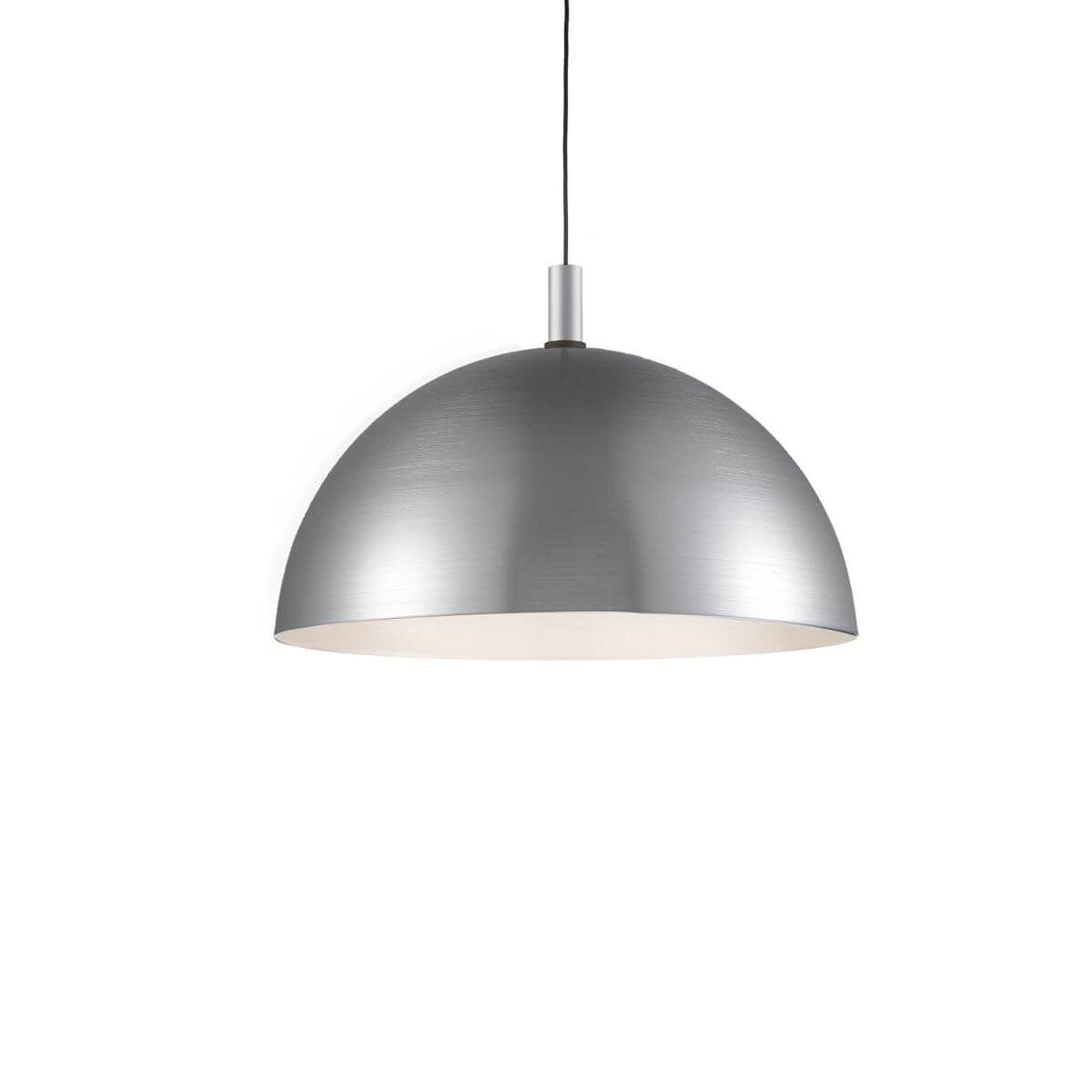 Archibald Pendant Light in Brushed Nickel/Black (Large).