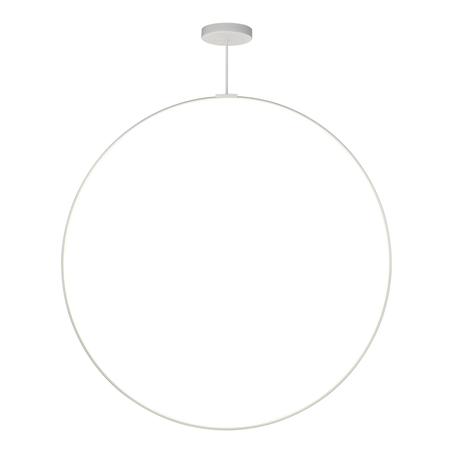 Cirque LED Pendant Light in White (72-Inch).
