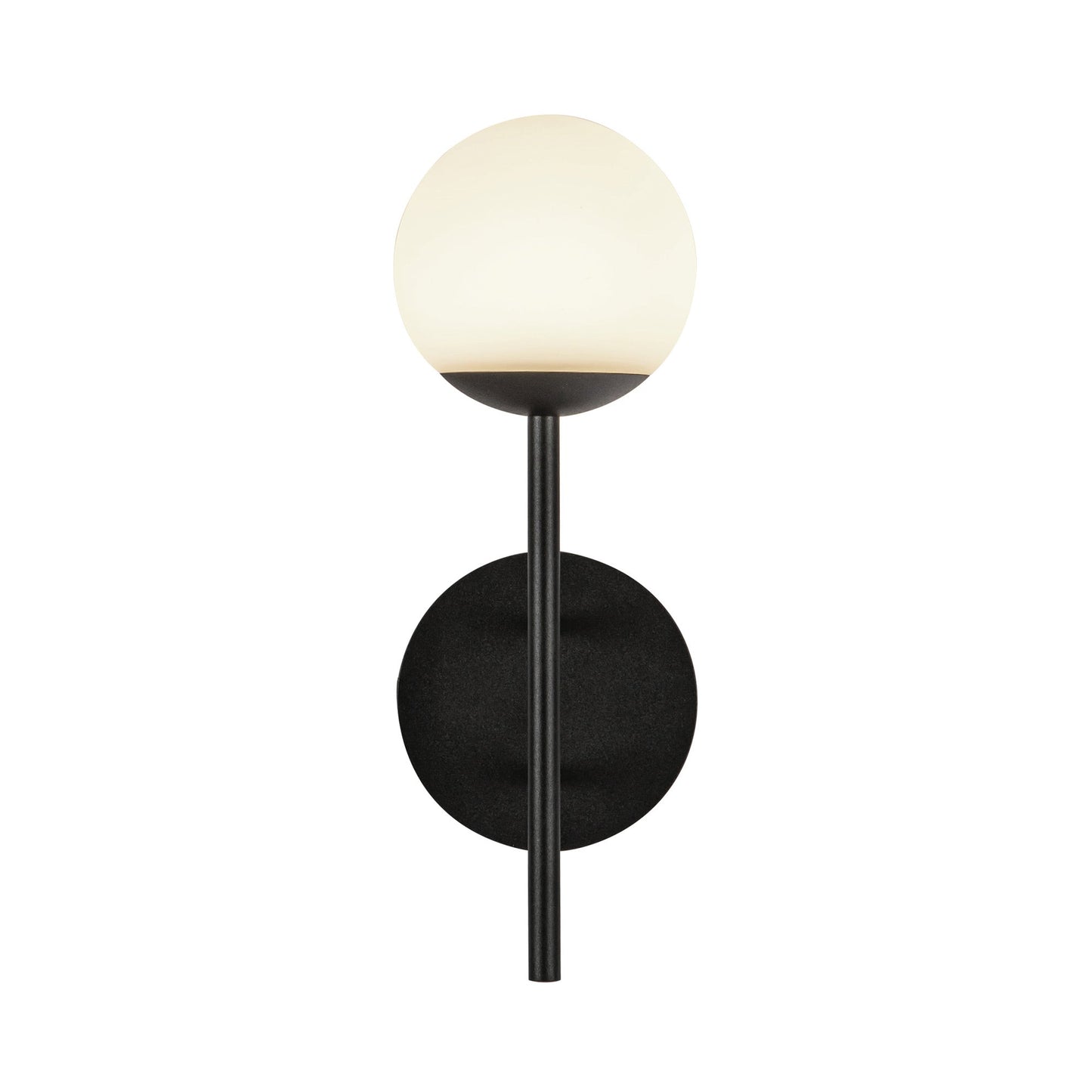 Claremont LED Wall Light in Opal Glass.
