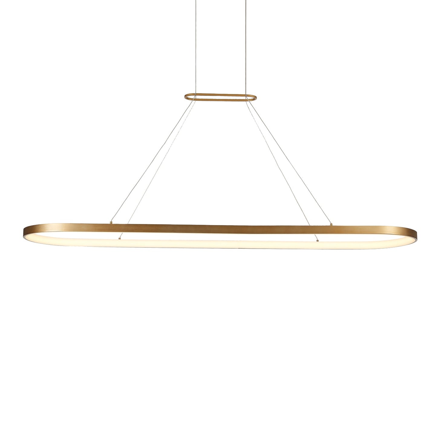 Eerie LED Pendant Light in Antique Brass (Large).
