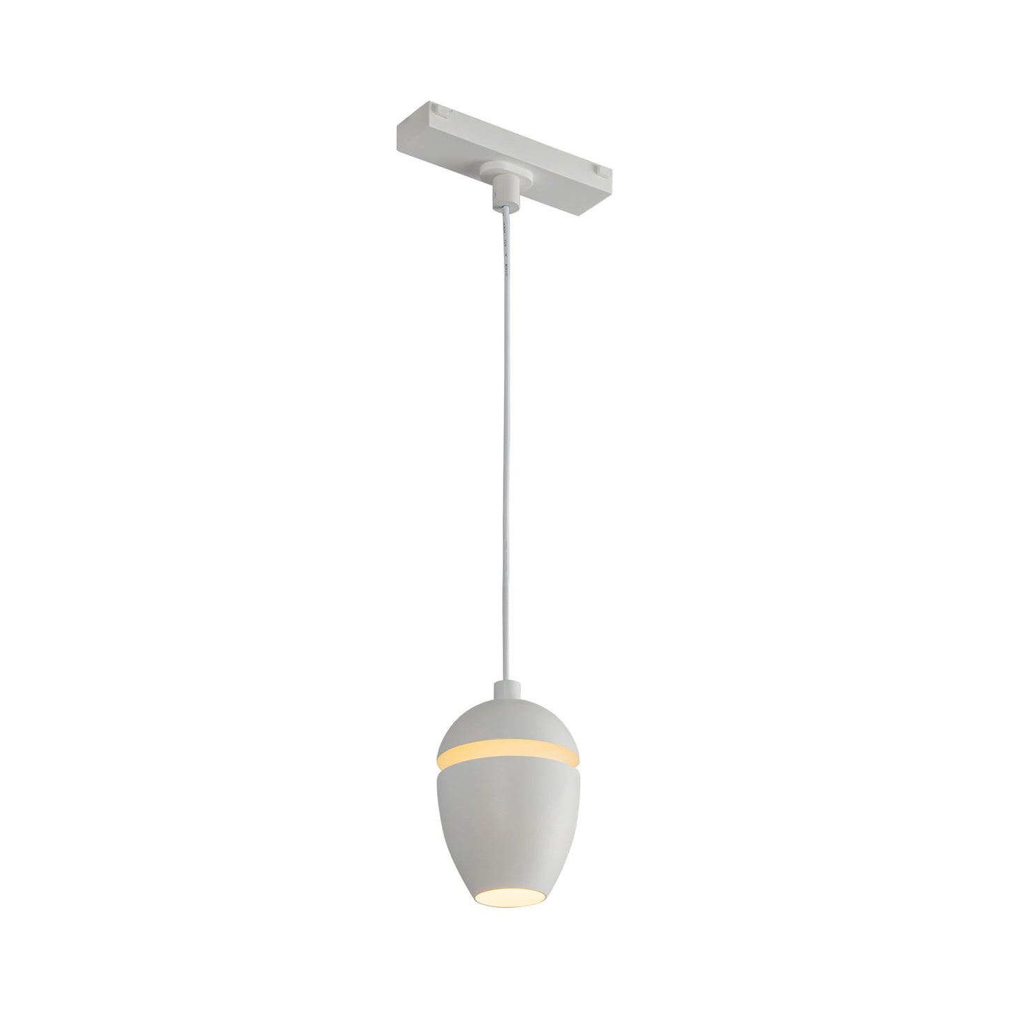 Eloa Trilo Track LED Pendant Light in White.