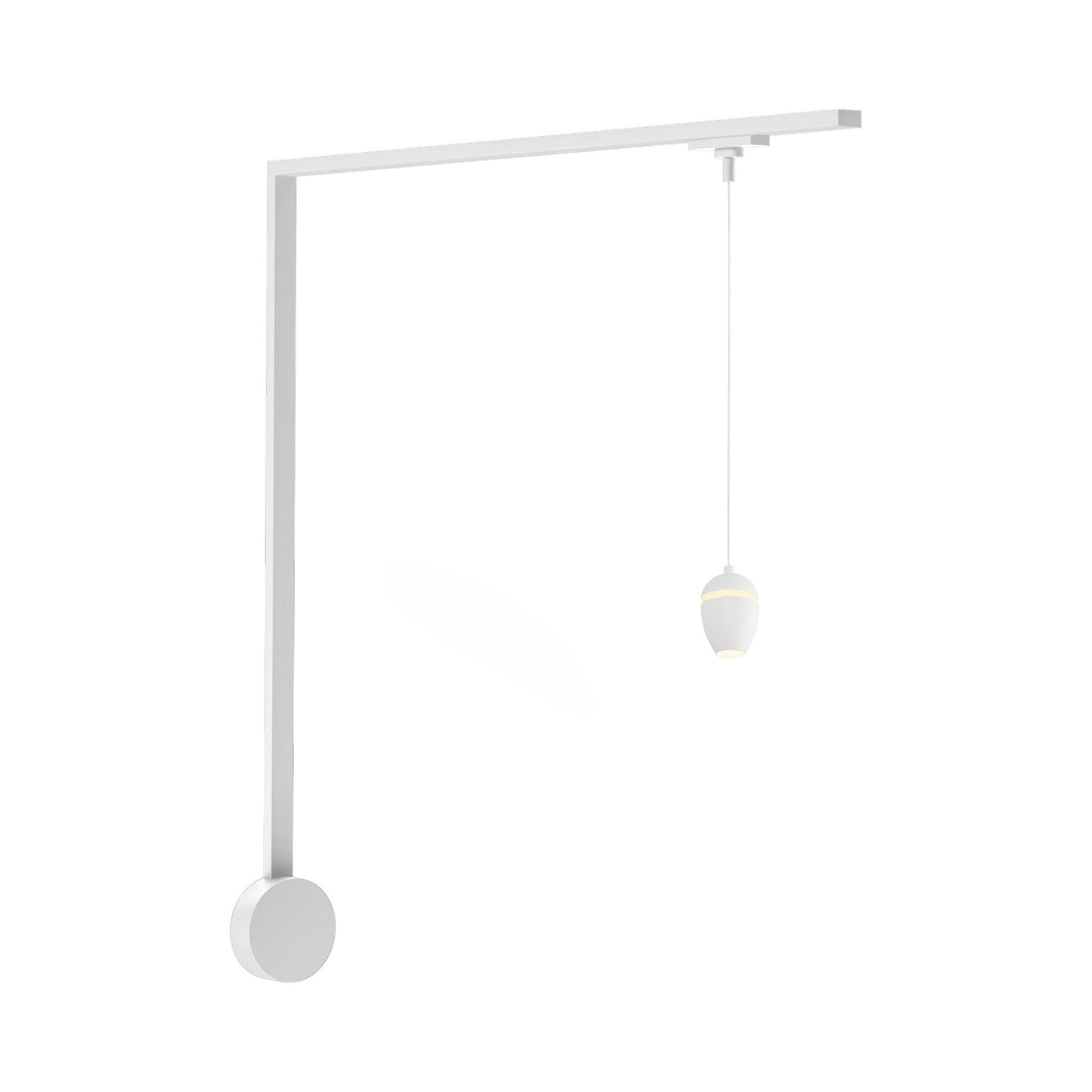 Eloa Trilo Track LED Wall Light in White.
