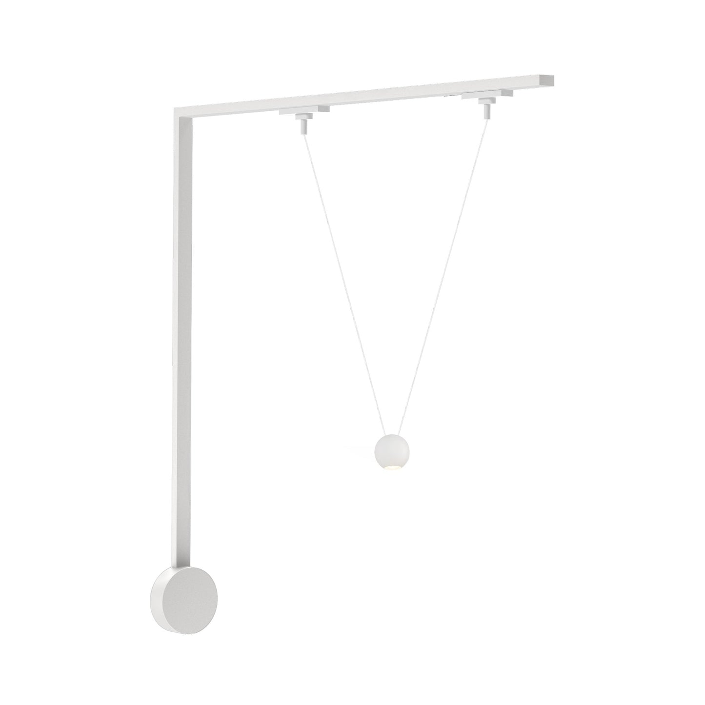 Faria Double Trilo Track LED Wall Light in White.
