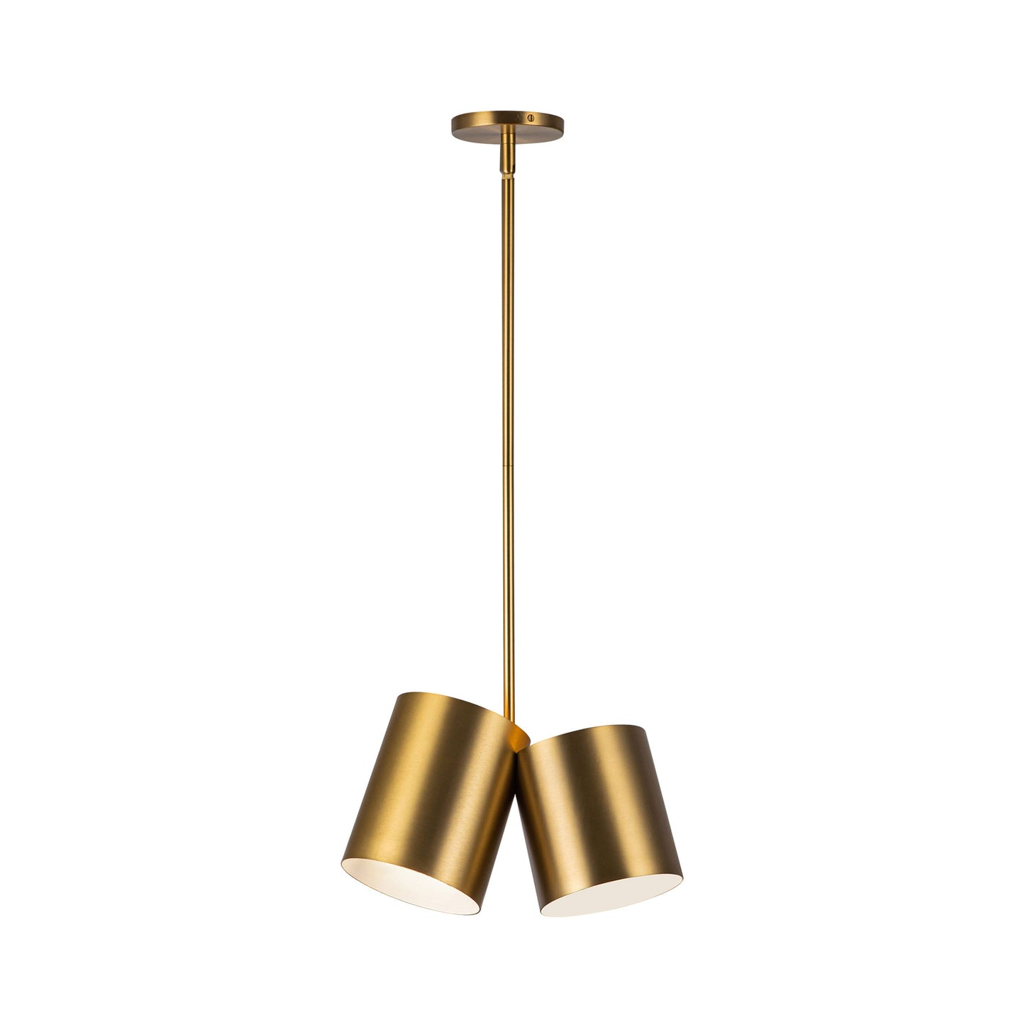 Keiko Pendant Light in Brushed Gold.