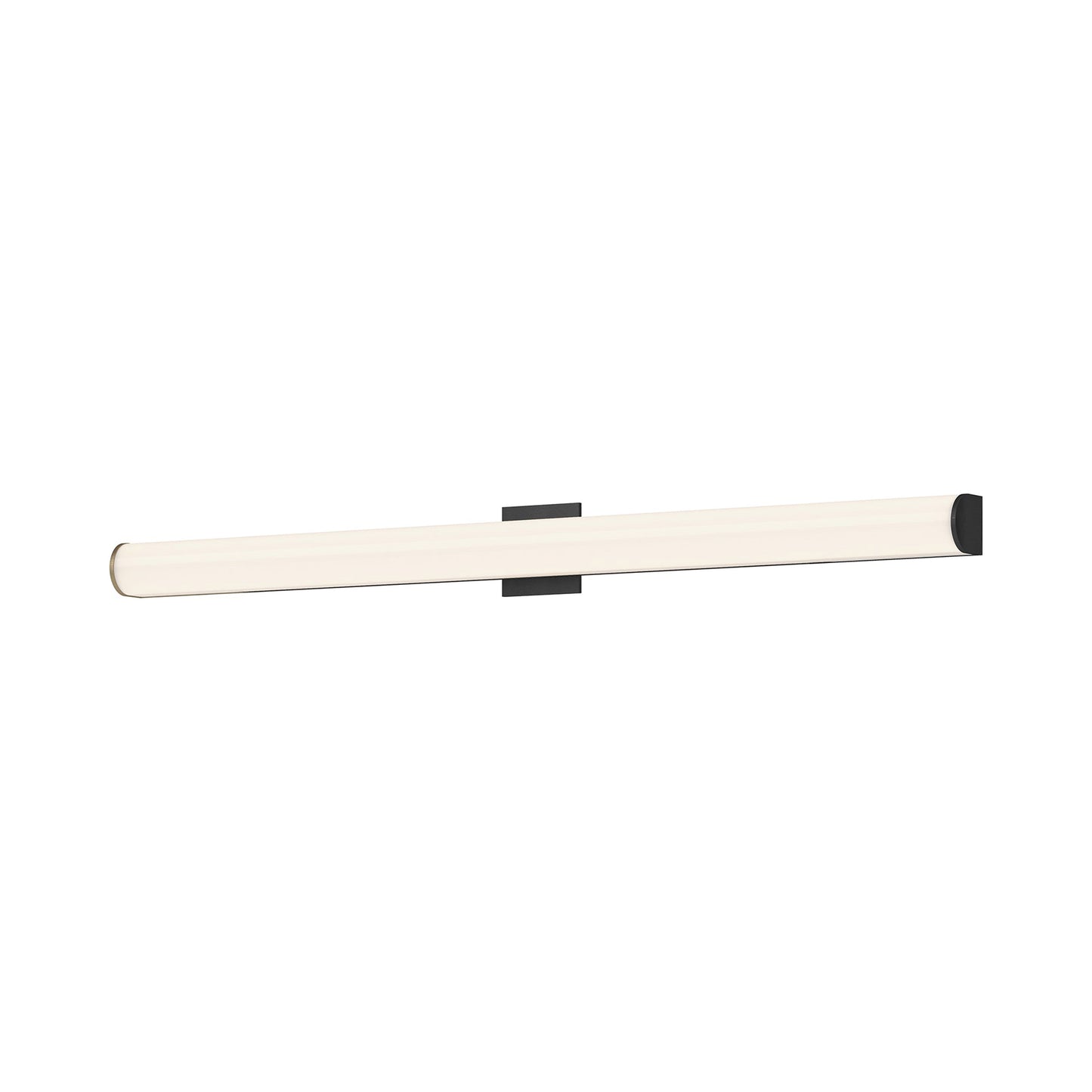 Longitude LED Vanity Wall Light in Black (48.13-Inch).