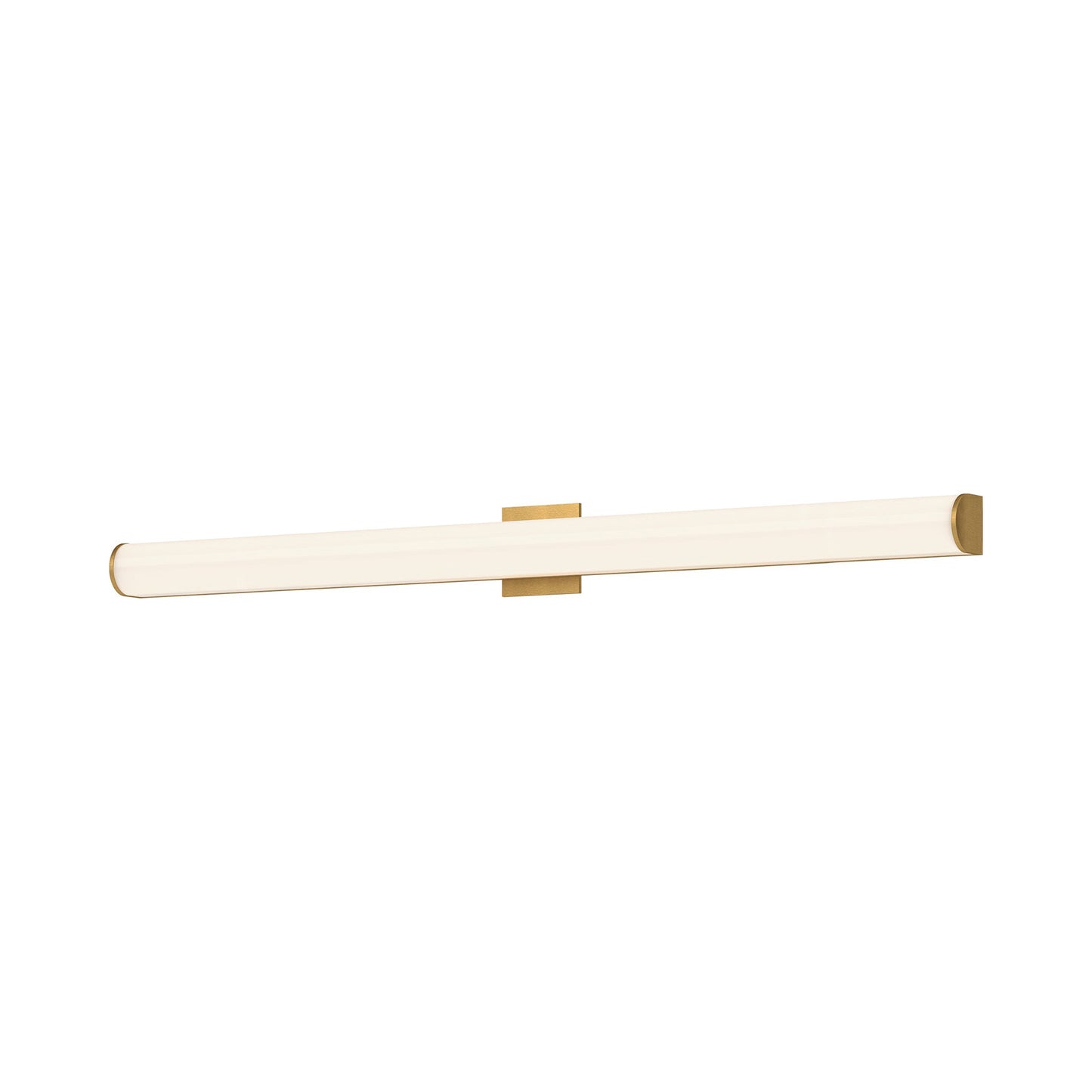 Longitude LED Vanity Wall Light in Brushed Gold (48.13-Inch).