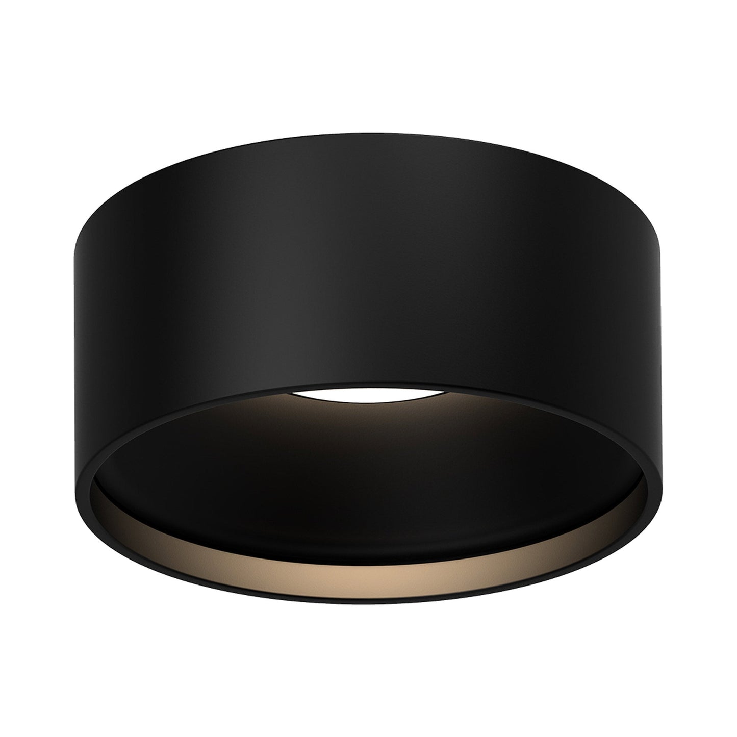 Lucci LED Flush Mount Ceiling Light in Black.