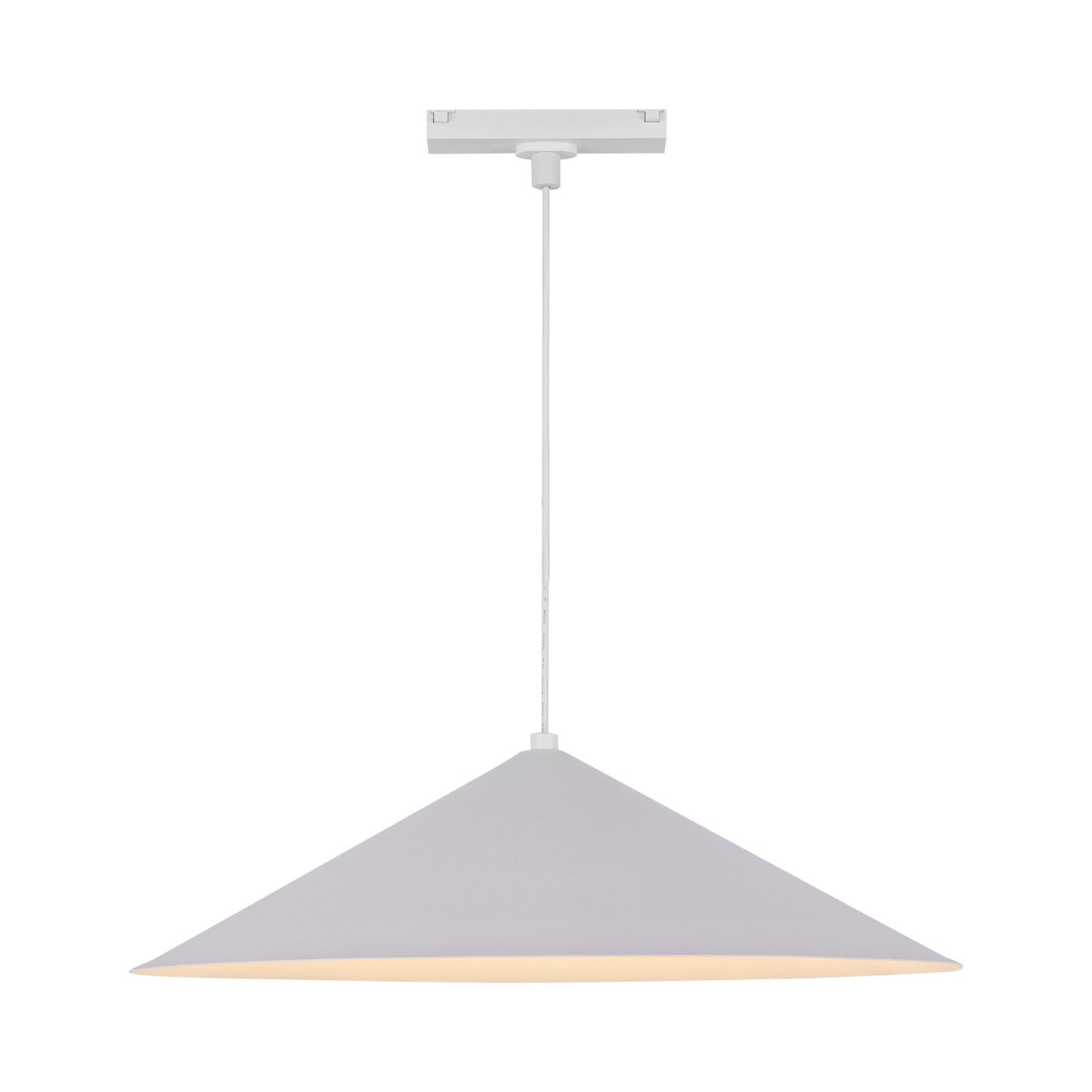 Luiz LED Track Pendant Light in White.