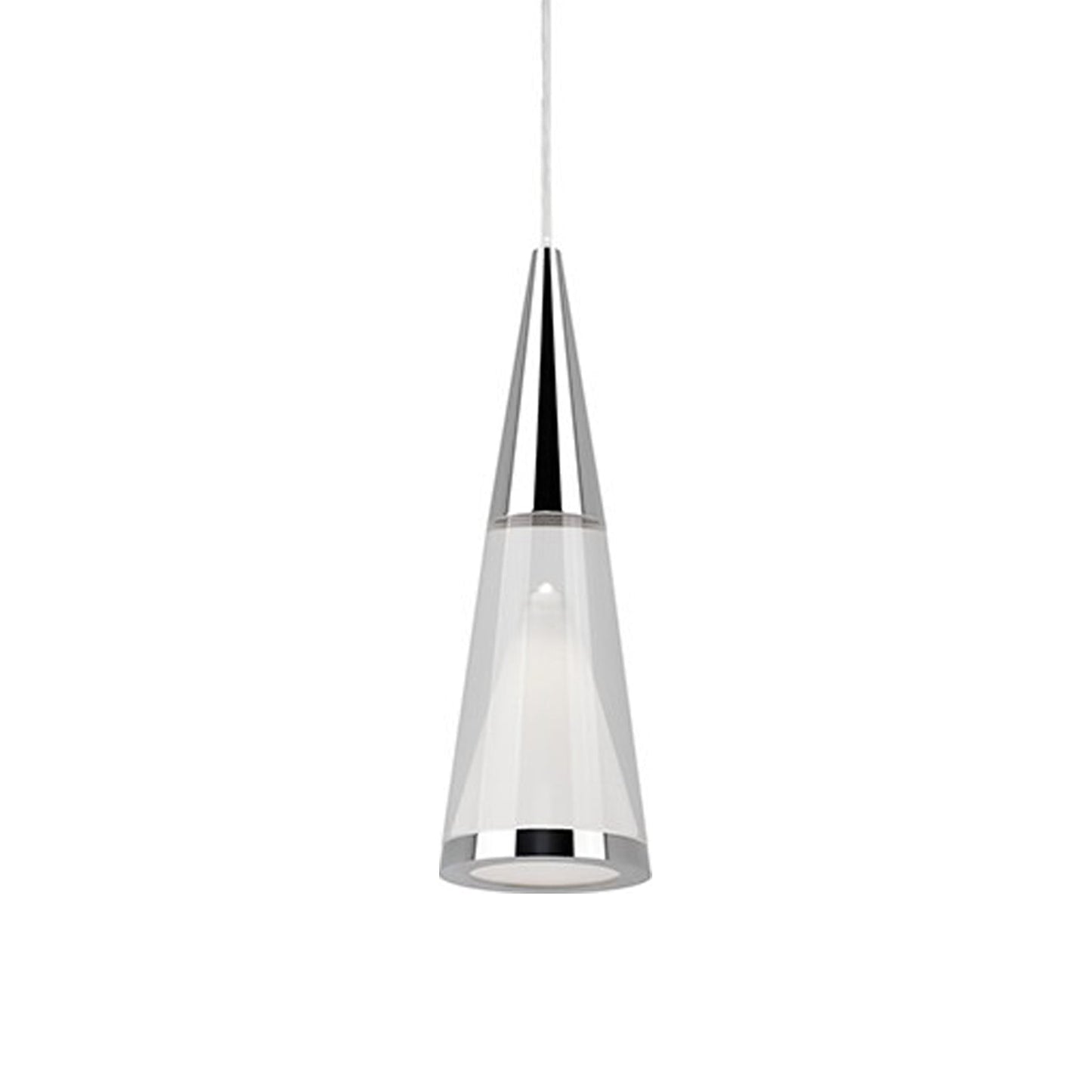 Malabar LED Pendant Light in Chrome.
