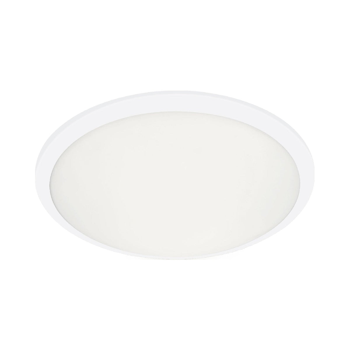 Malta Flush Mount Ceiling Light in White (15-Inch).