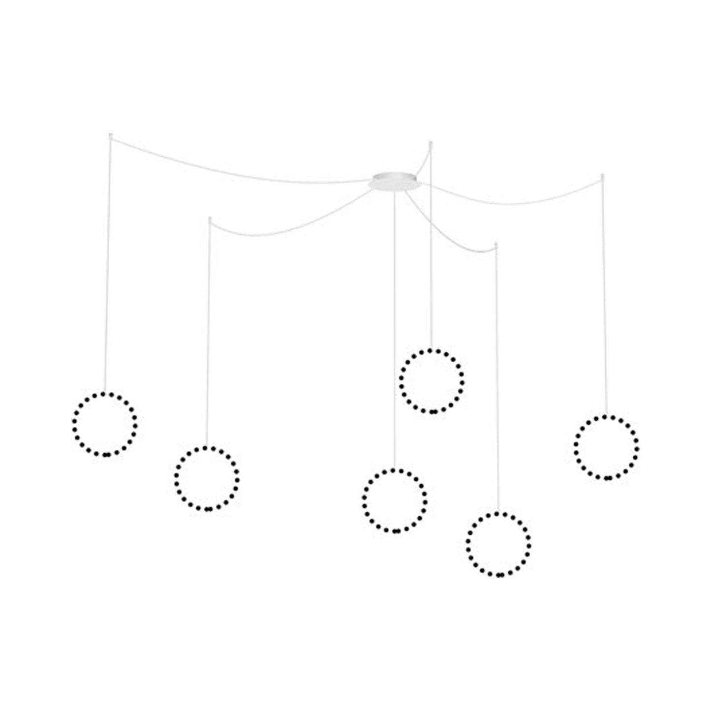 Marquee Multi-Pendant Light Canopy in White.