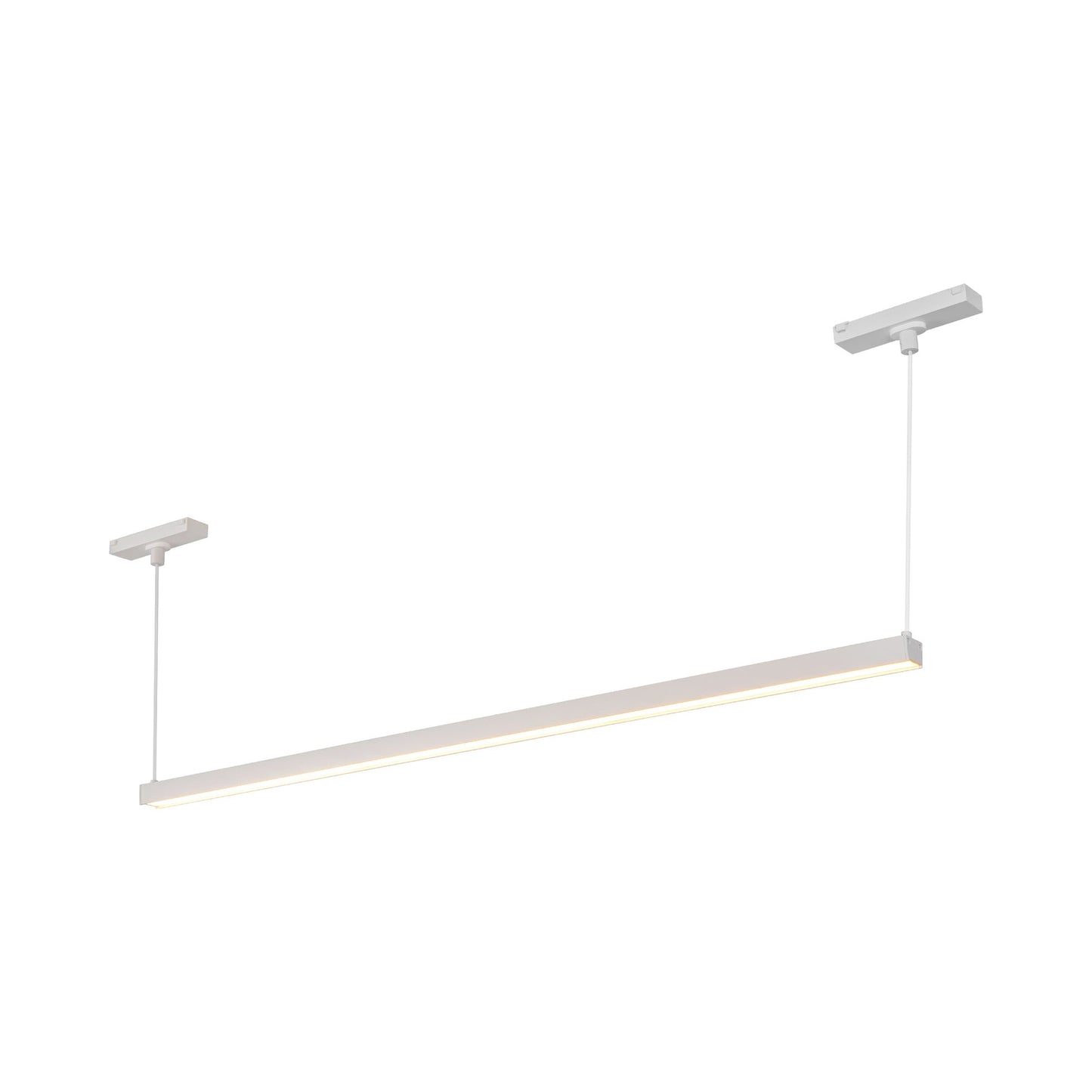 Mira Trilo Track Linear LED Pendant Light in White (33.13-Inch).