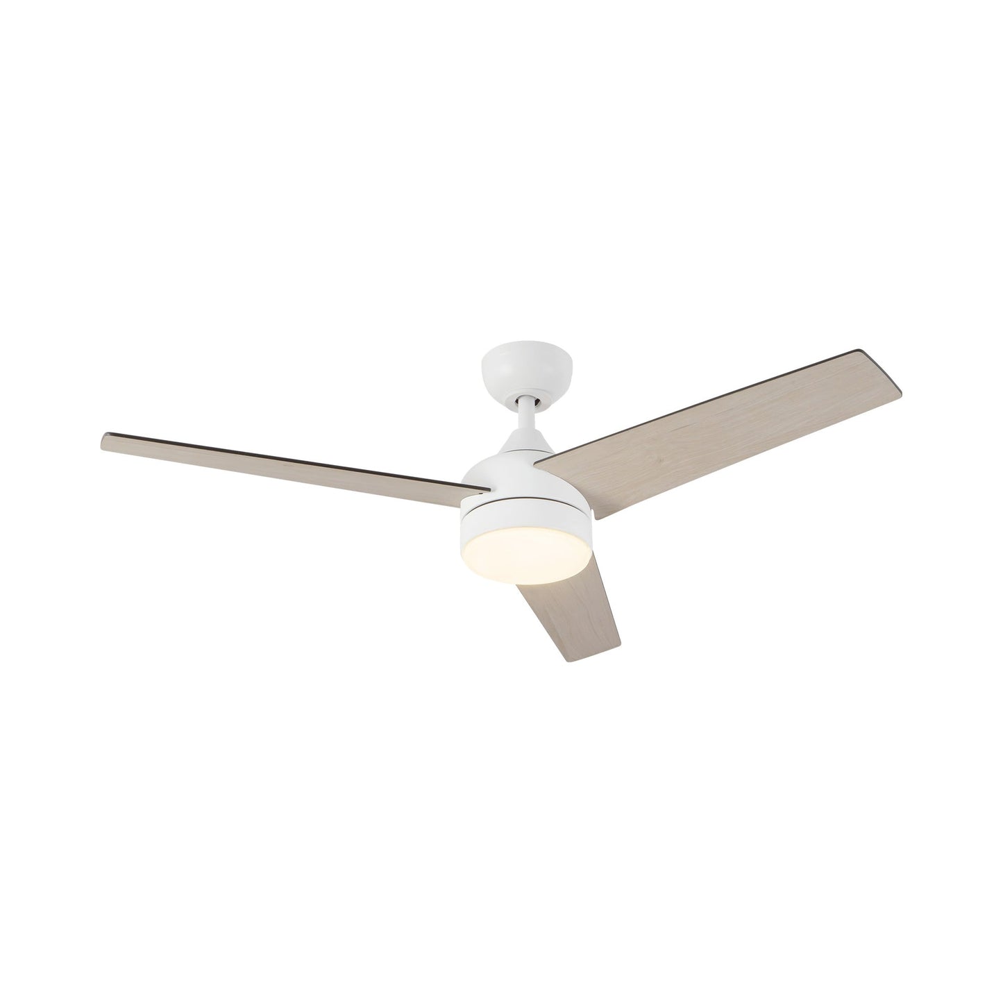 Nash LED Ceiling Fan in White.
