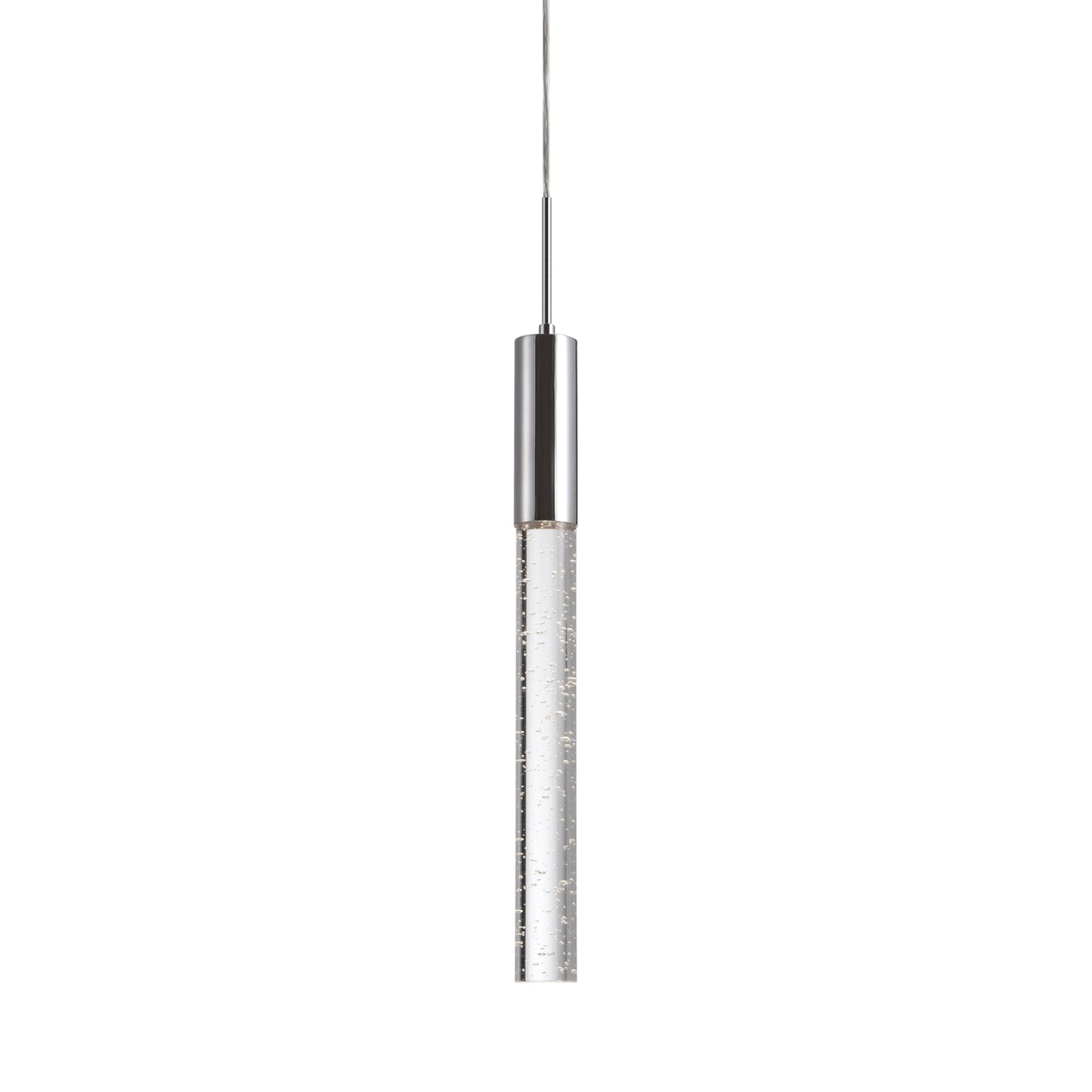Pendula LED Pendant Light in Chrome (20.63-Inch).