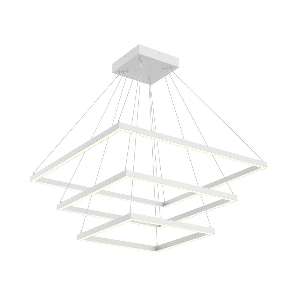Piazza LED Chandelier in White (149W).