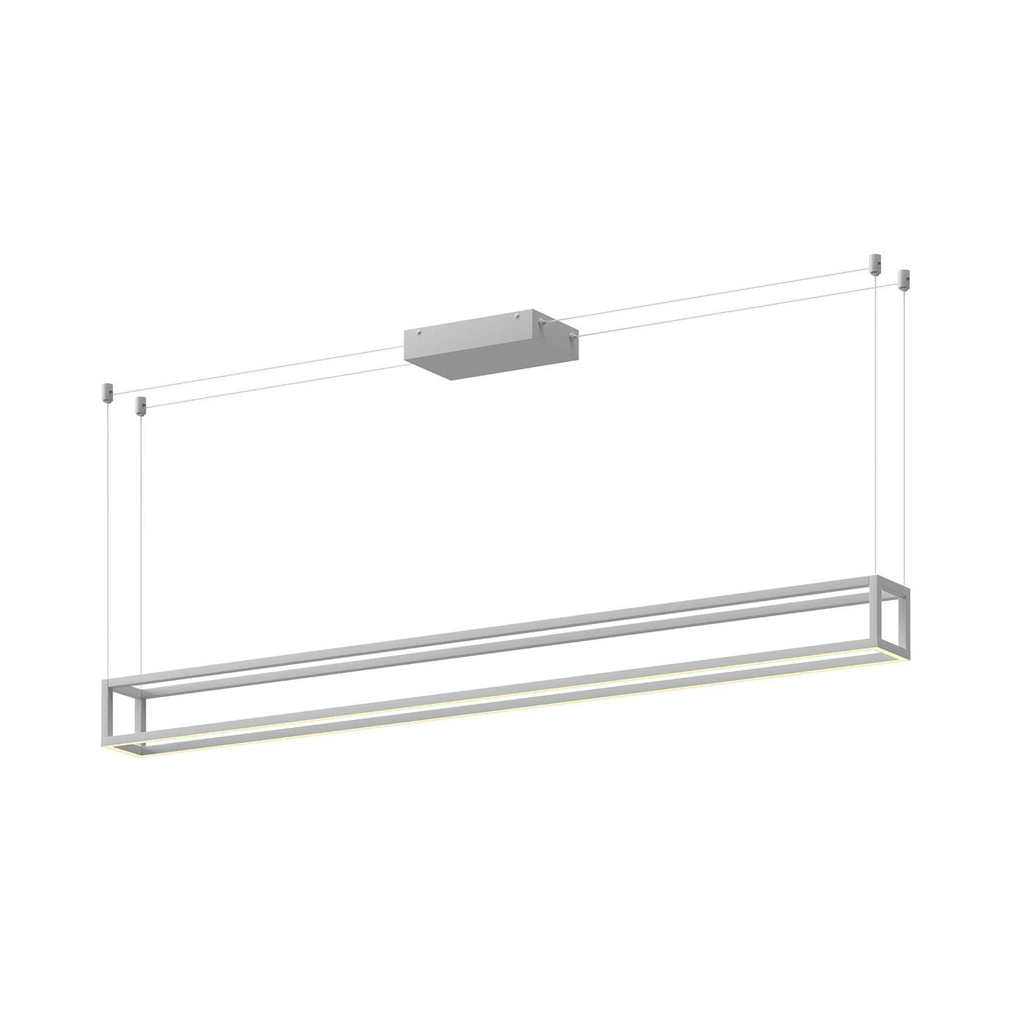 Plaza LED Pendant Light in White (Large).