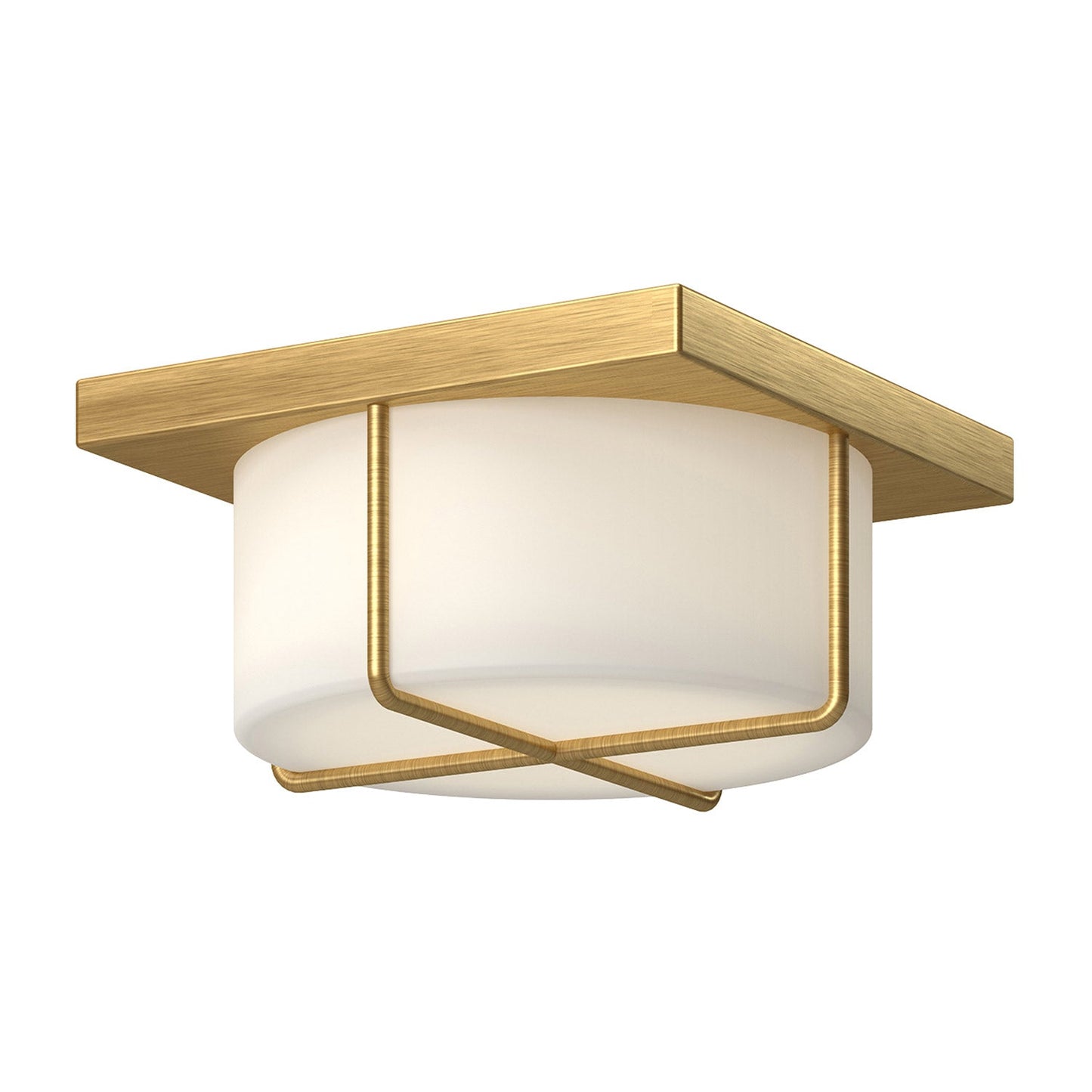 Regalo LED Flush Mount Ceiling Light in Brushed Gold (Large).