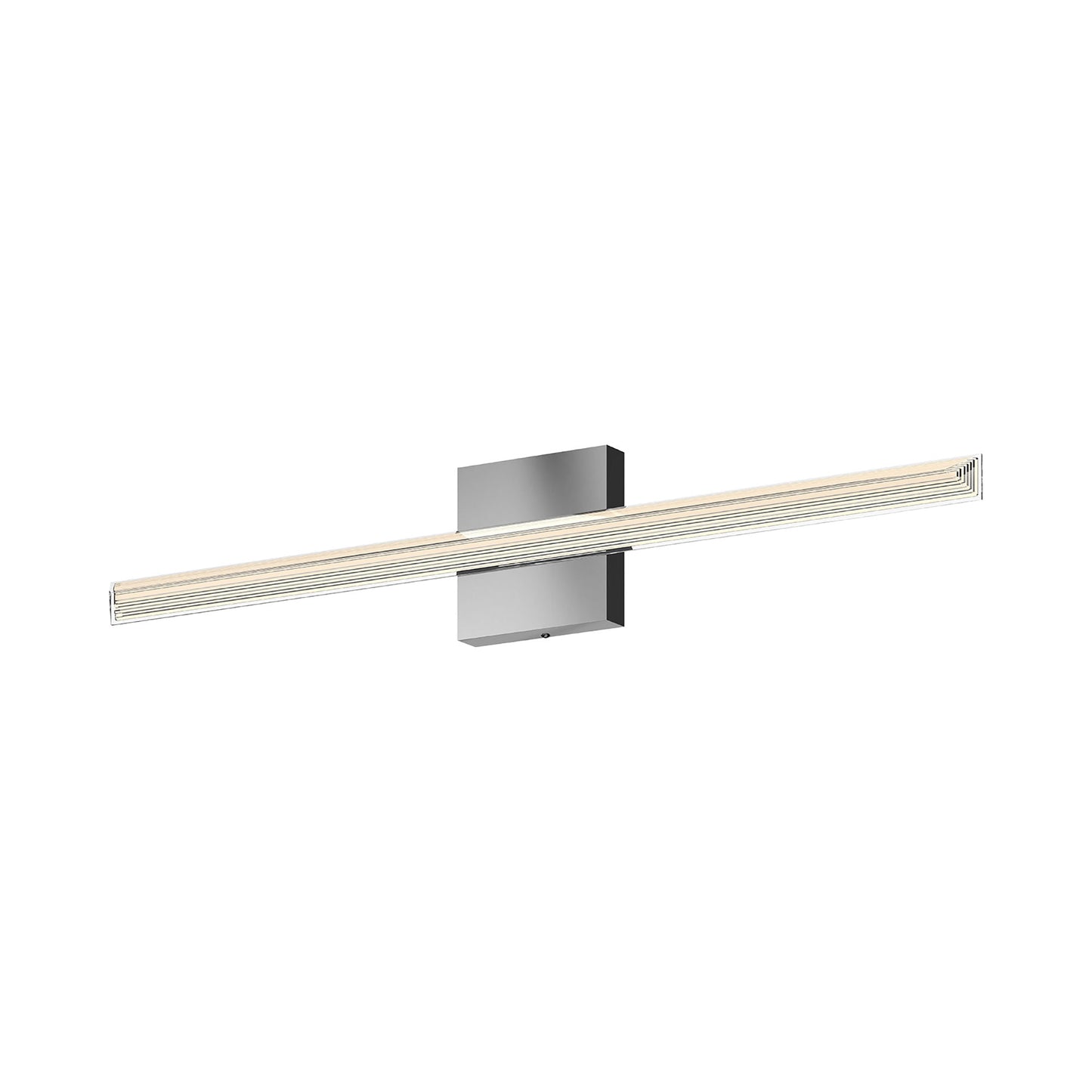 Saphir LED Vanity Wall Light in Chrome (34.25-Inch).
