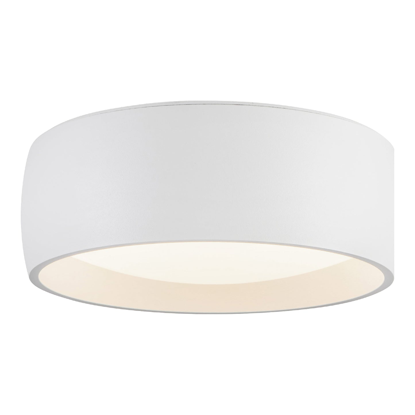 Savile LED Flush Mount Ceiling Light in White (Large).