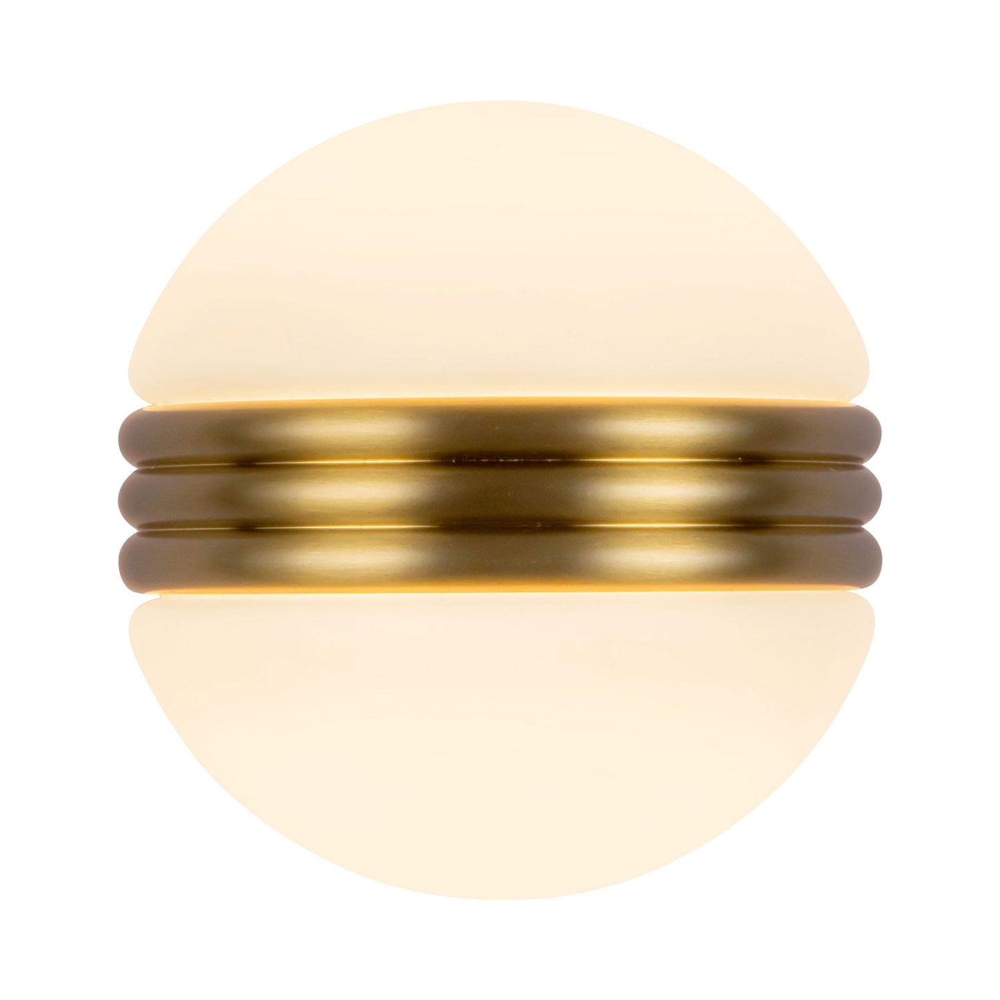 Selene LED Wall Light in Brushed Gold.