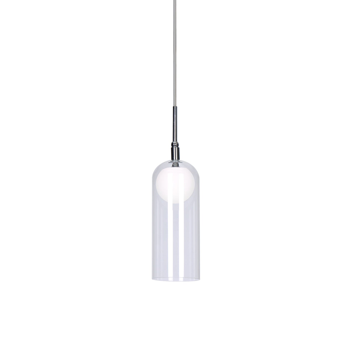 Stylo LED Pendant Light in Chrome.
