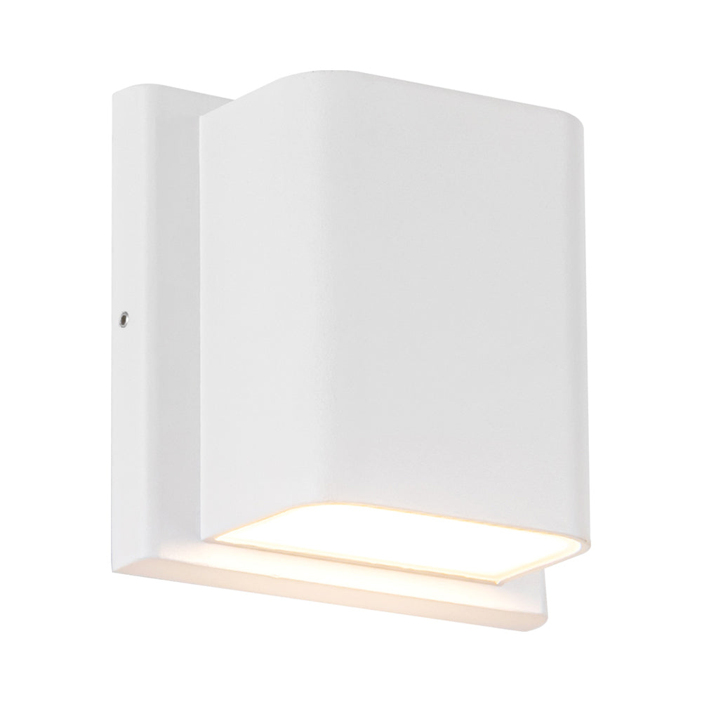 Tolan Outdoor LED Wall Light in White.