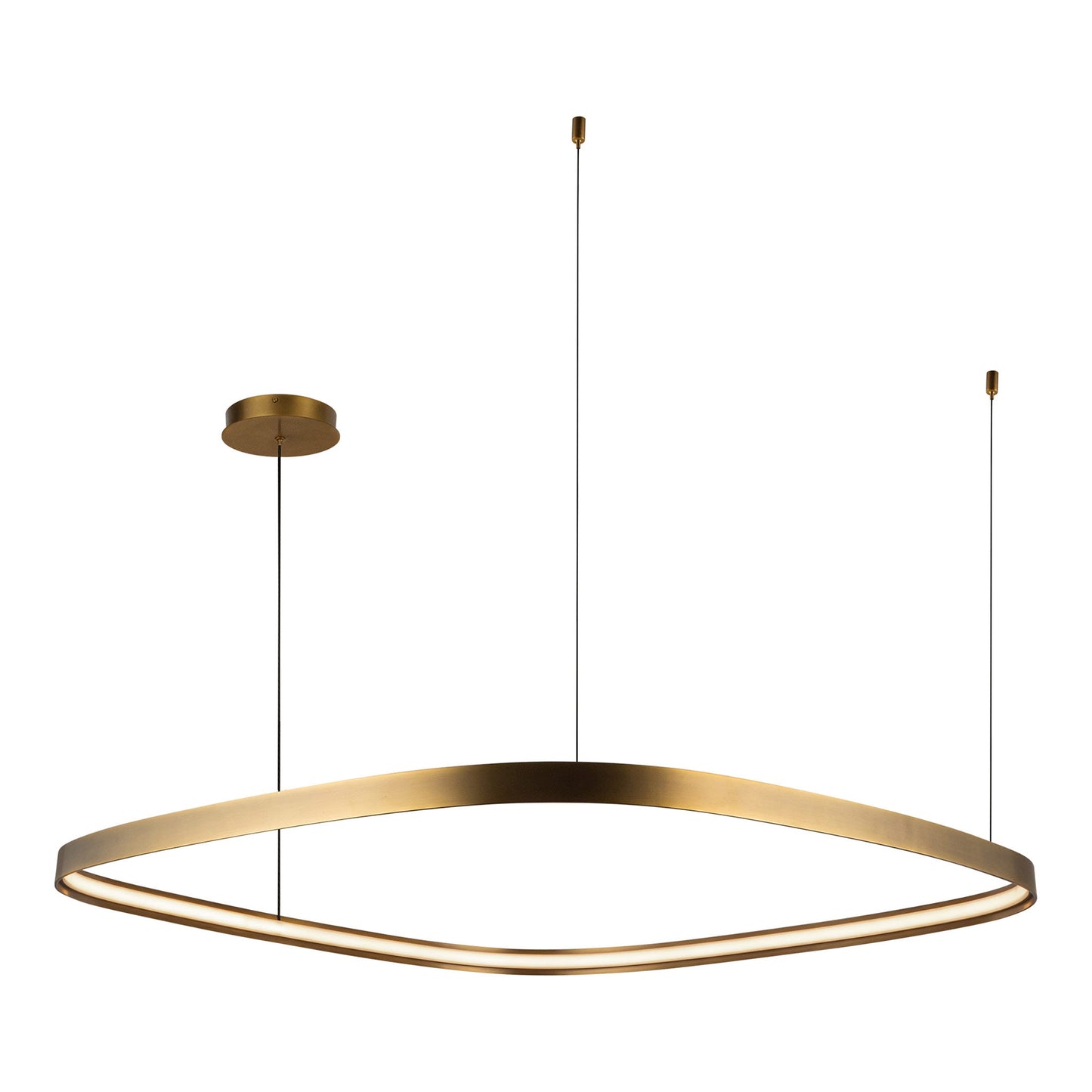 Yukon LED Pendant Light - in Vintage Brass (Large).
