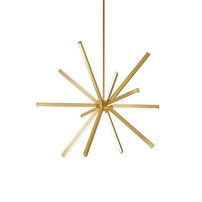 Sirius LED Chandelier in Brushed Gold (Large).