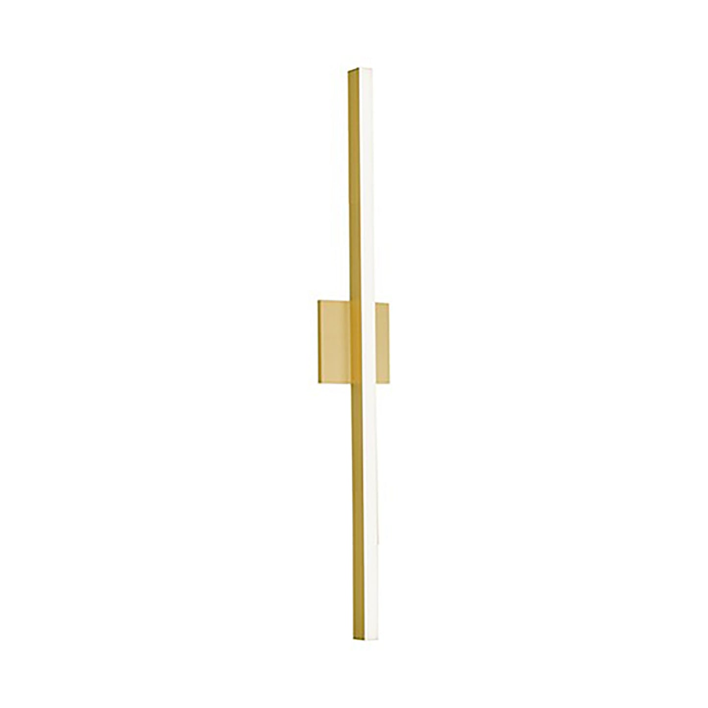 Vega Thin LED Wall Light in Brushed Gold (Large).