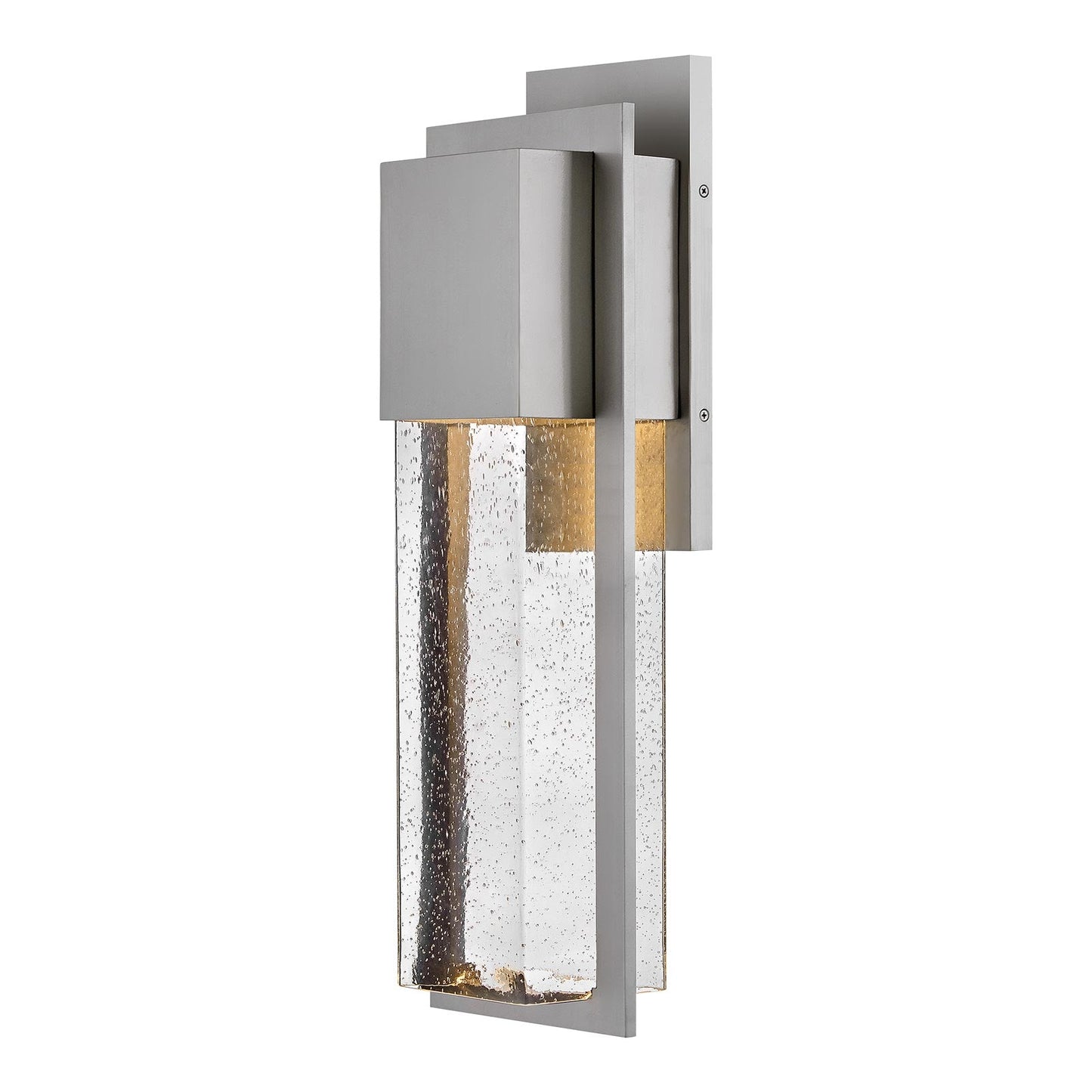Alex Outdoor Wall Light in Antique Brushed Aluminum (25.5-Inch).