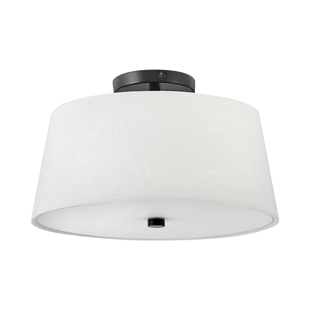 Beale Flush Mount Ceiling Light in Black.