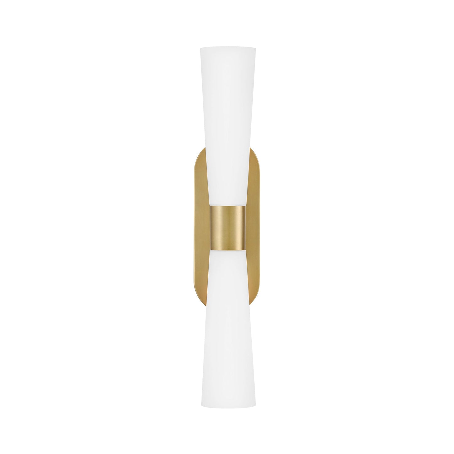 Beau Bath Wall Light in Lacquered Brass.