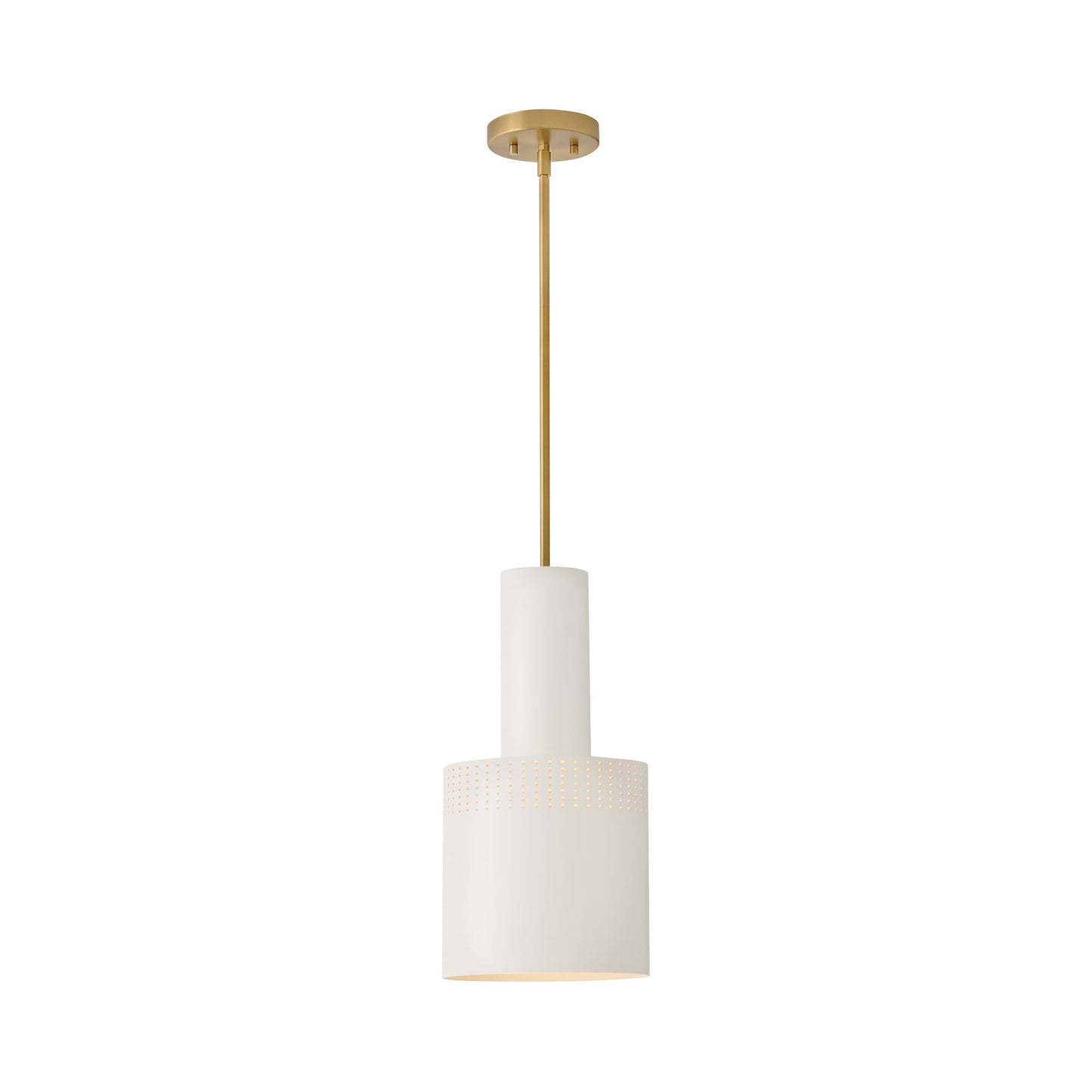 Casey Pendant Light in Satin Off-White.