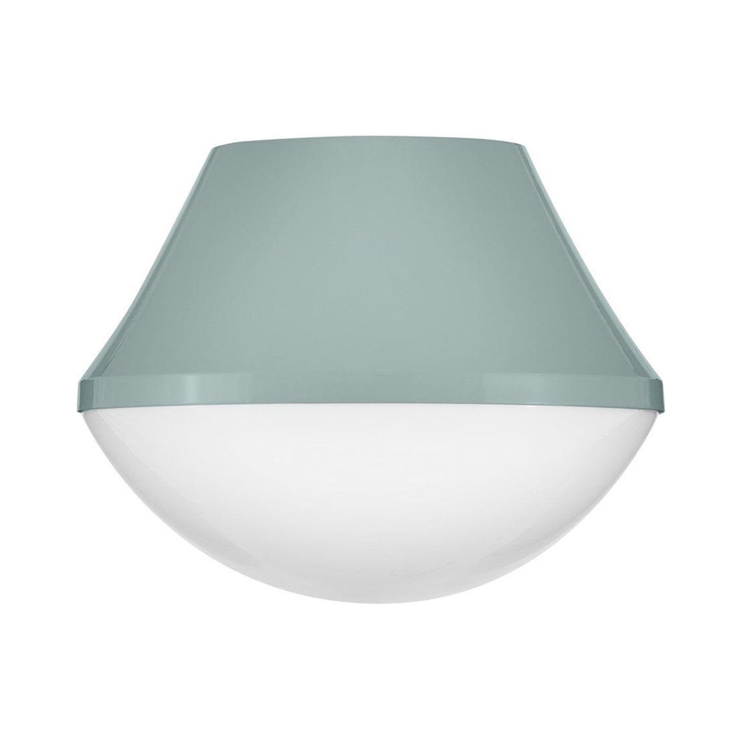 Haddie Flush Mount Ceiling Light in Seafoam.