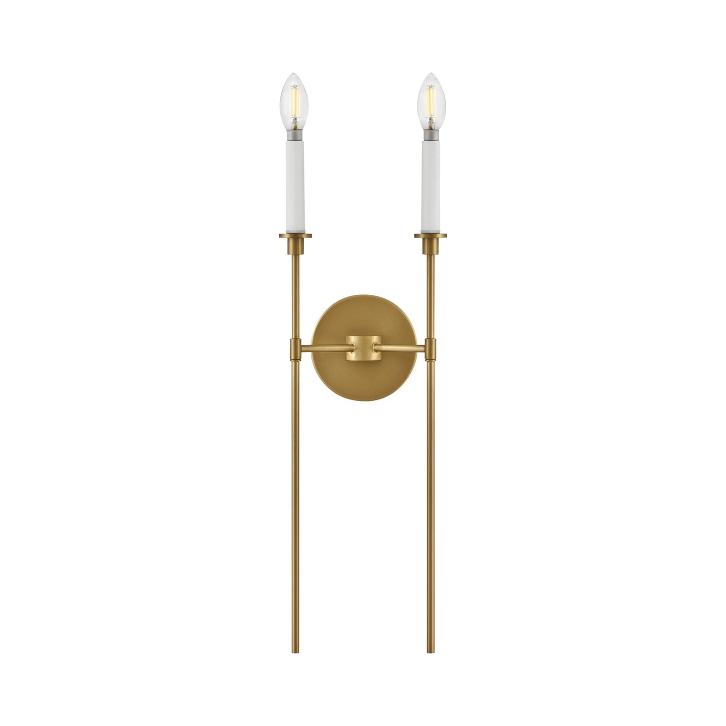 Hux Wall Light in Lacquered Brass (2-Light).