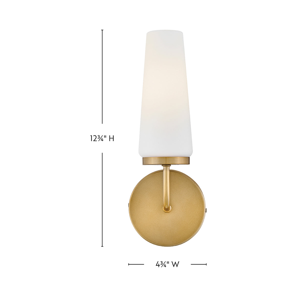 Selma Wall Light - line drawing.