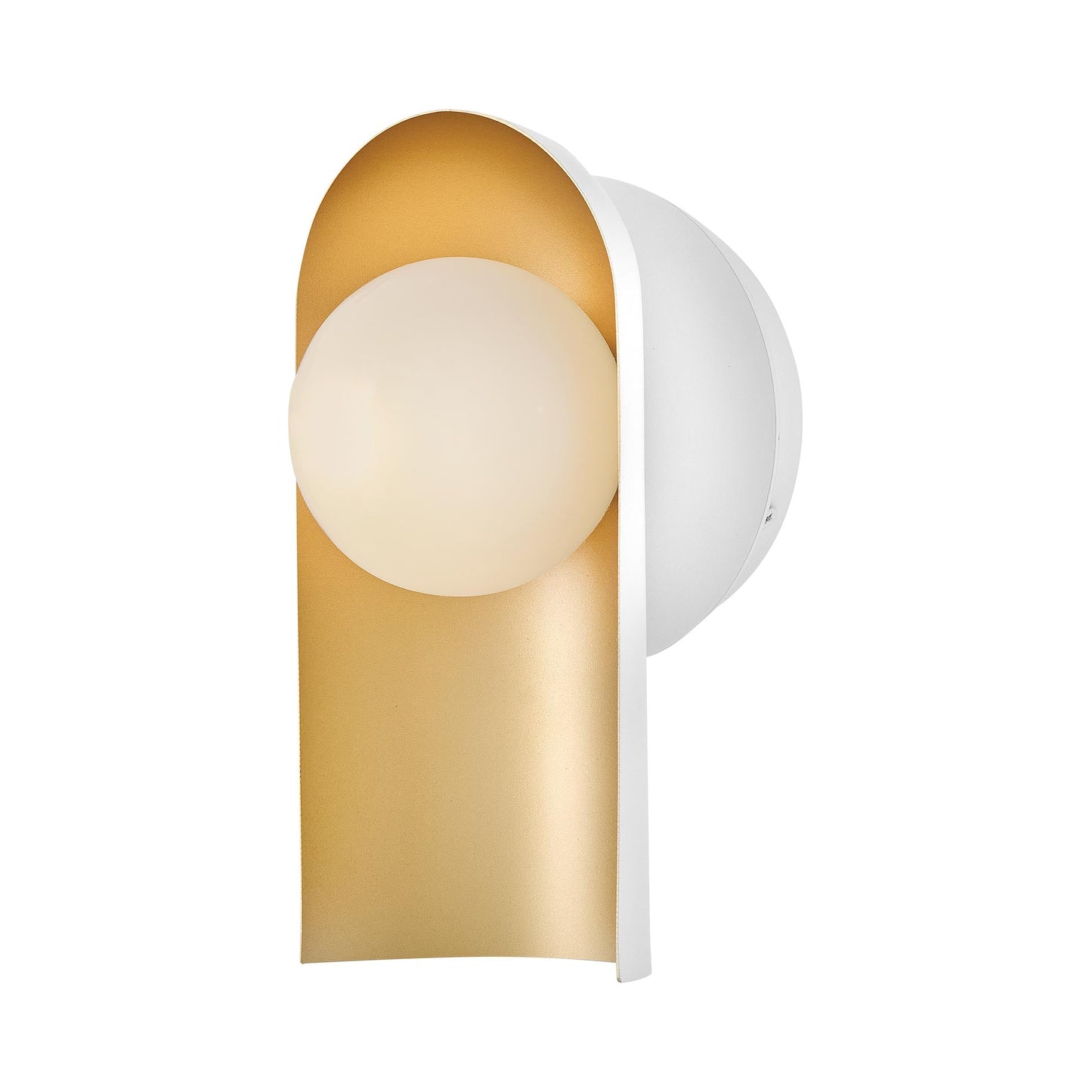 Zuri Wall Light in Satin Off-White.