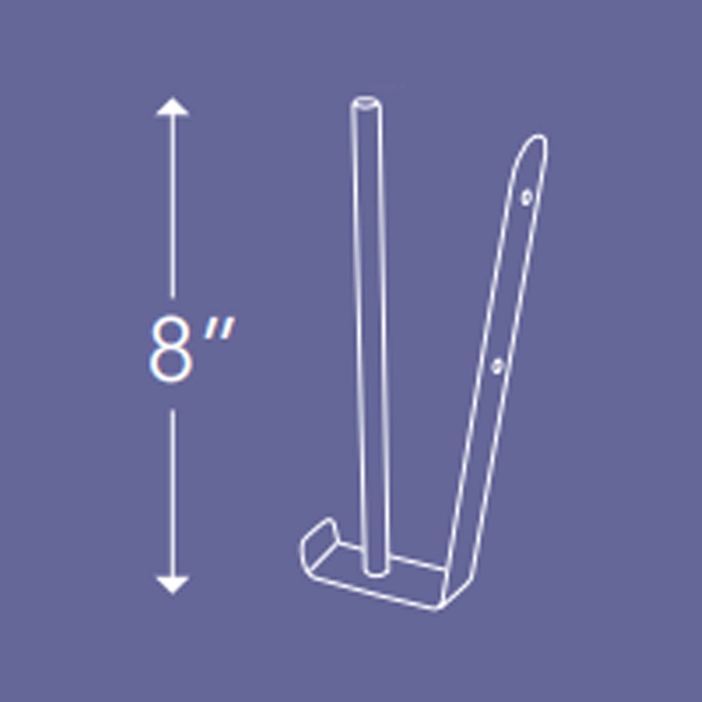 Lanai Outdoor Solar Torch Light Wall Mount - line drawing.