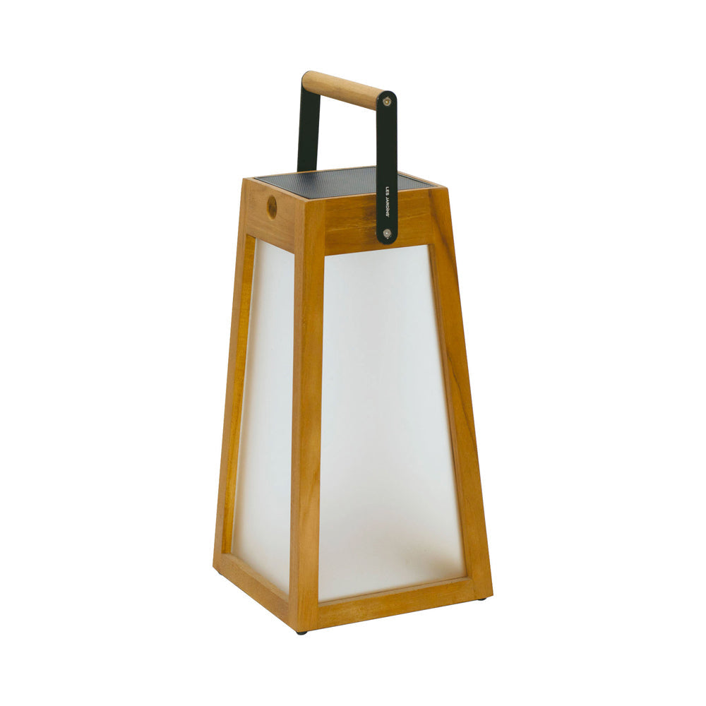 Roam Outdoor Solar LED Lantern in Teak.